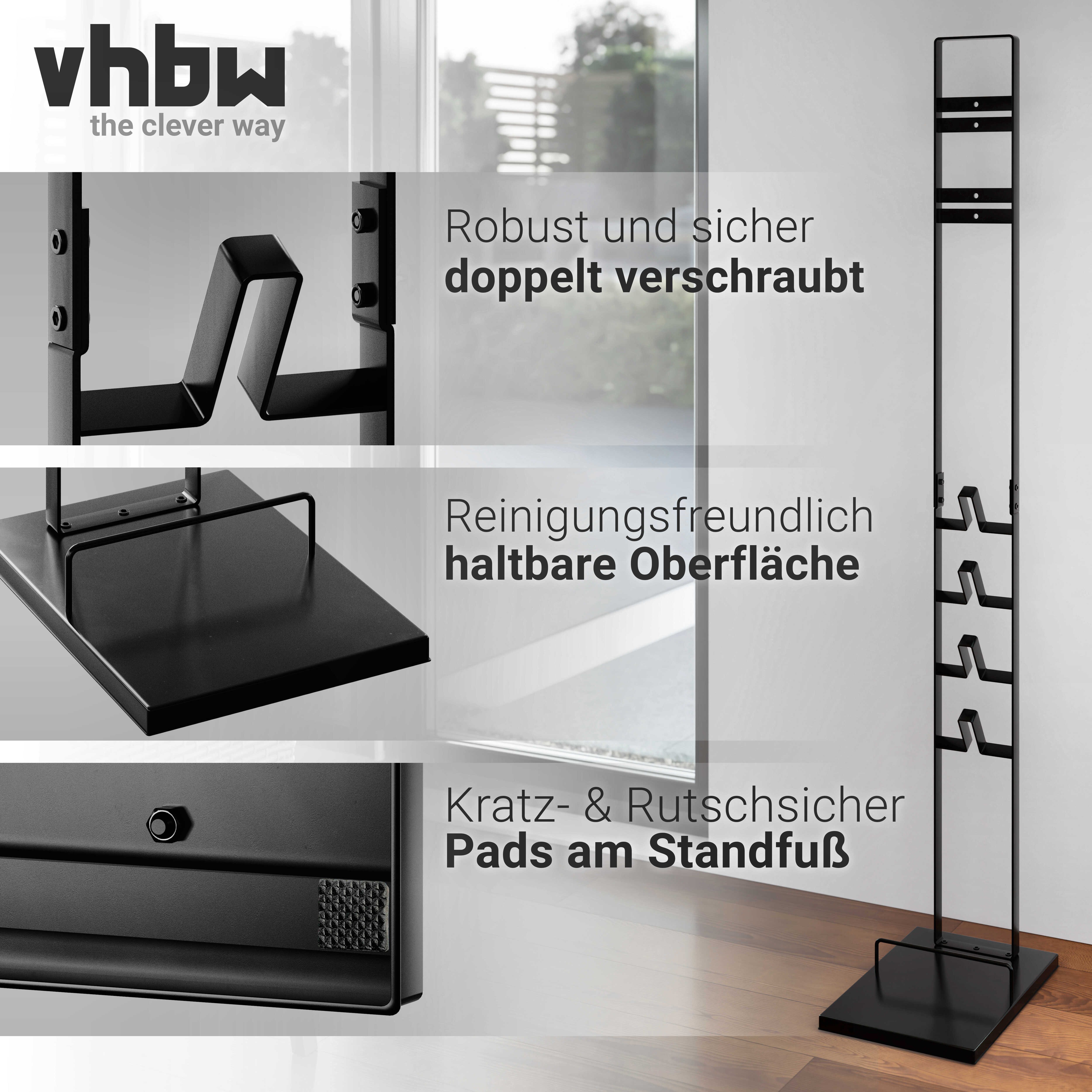 vhbw Standhalterung passend für Dyson V12 Detect Slim Absolute, V15 Detect Absolute Staubs, (1-tlg., Hochwertiger Aufbewahrungsständer für Ihren kabellosen Akku – Bild 3 von 5