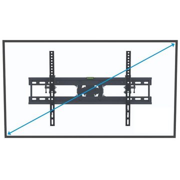 Retoo TV Wandhalterung Wandhalter Fernseher 32-55 LCD LED Schwenkbar Neigbar TV-Wandhalterung, (bis 55,00 Zoll, Set, Drehbare Fernsehhalterung Satz der Befestigungsschrauben Richtwaage, DREHBARE HALTERUNG ZUM FERNSEHER TV LCD)