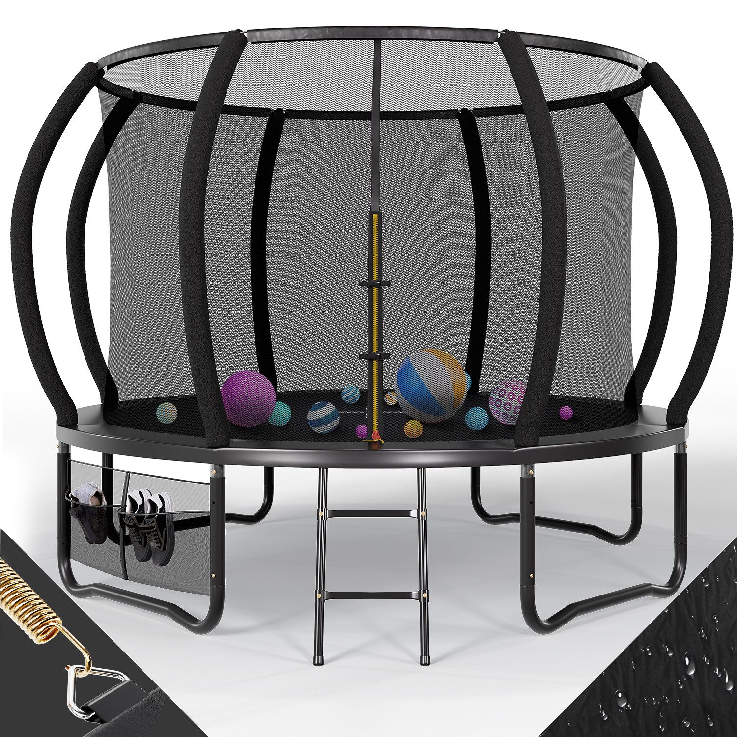 Gartentrampolin Trampolin Ø228/305cm,Kindertrampolin Gewicht 150 kg