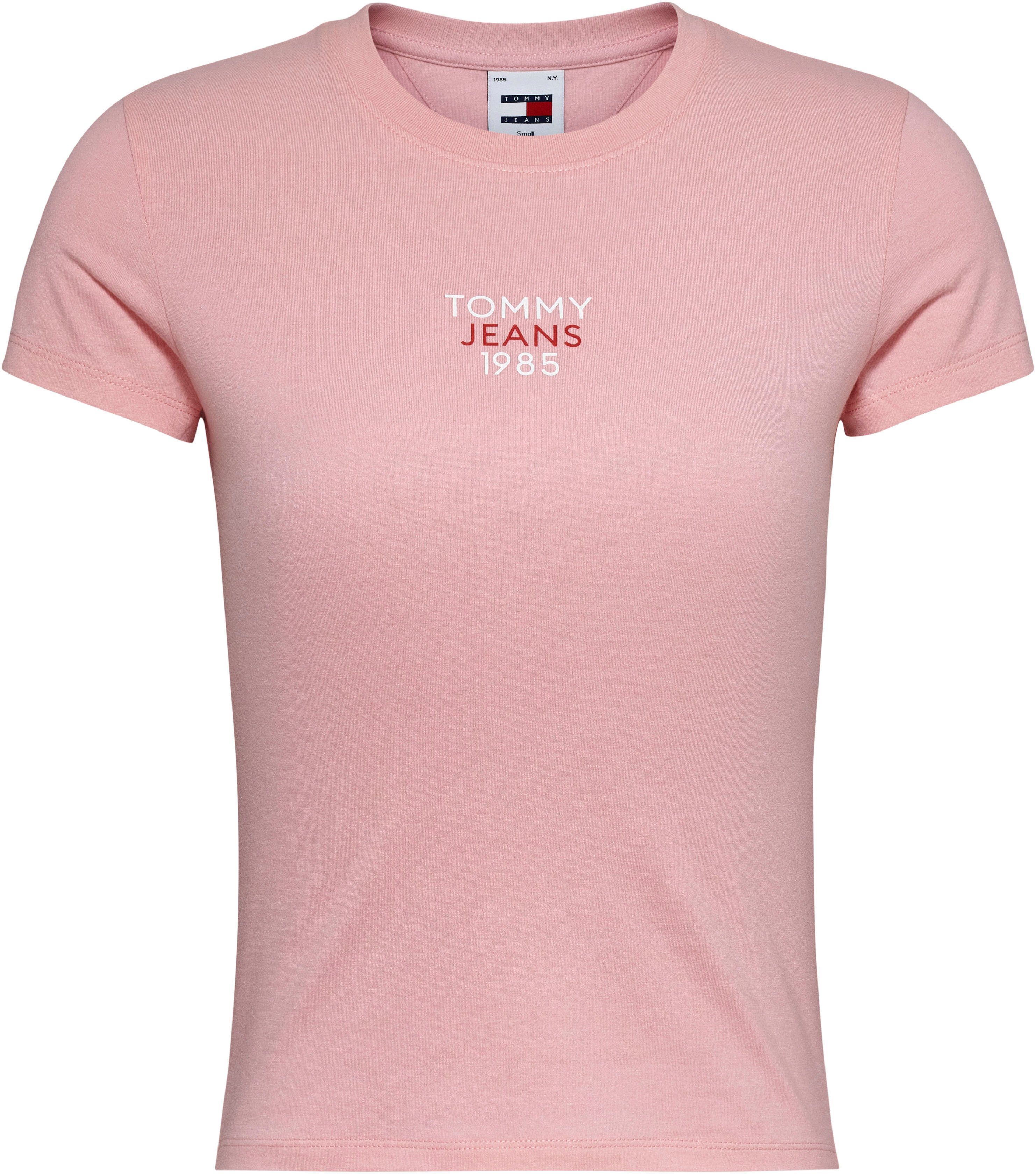 Slim Jeans Logo Ballet_Pink Essential T-Shirt Tommy mit Logoschriftzug