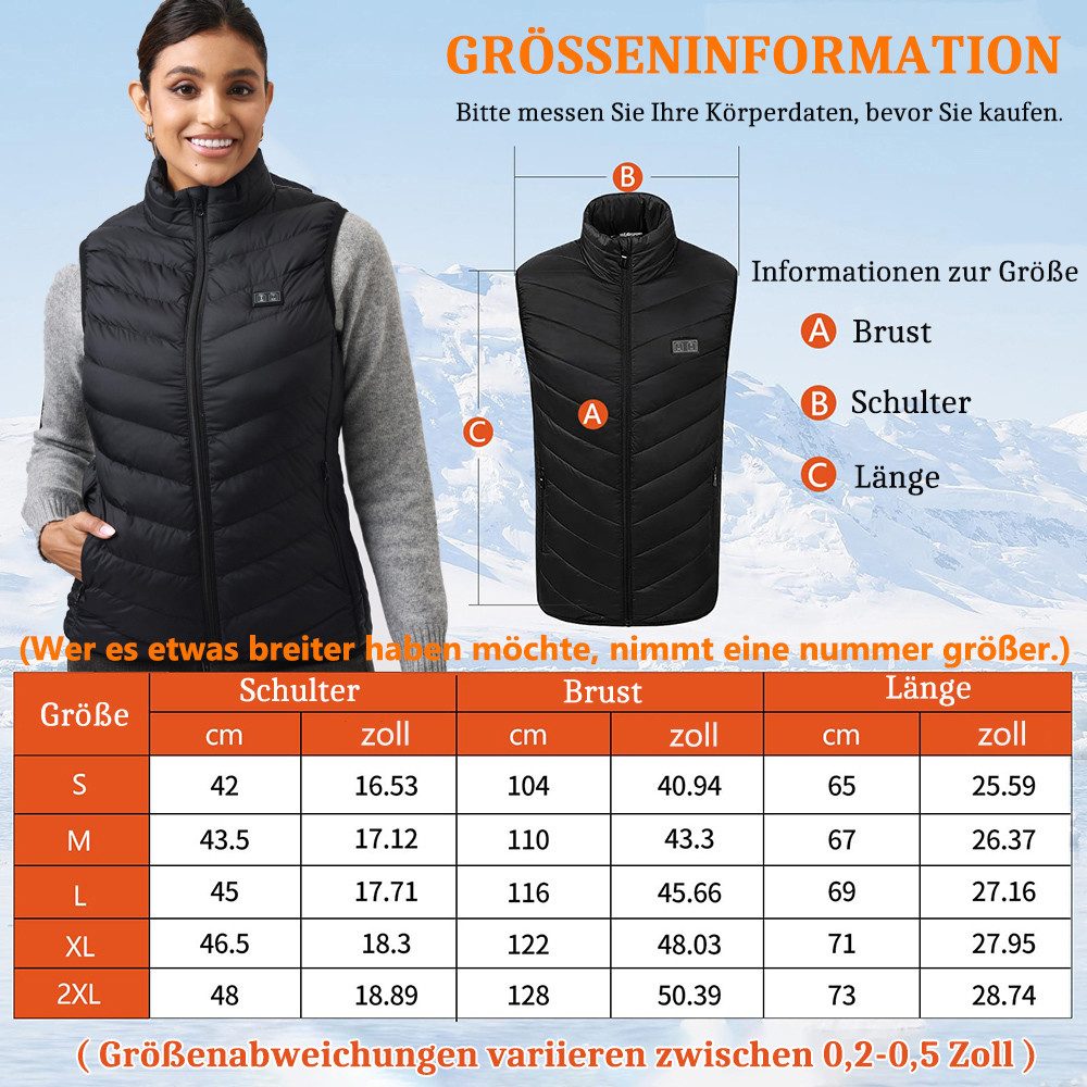 Mincoo Funktionsweste Funktionsweste Heizwesten für Damen Elektrische USB B günstig online kaufen