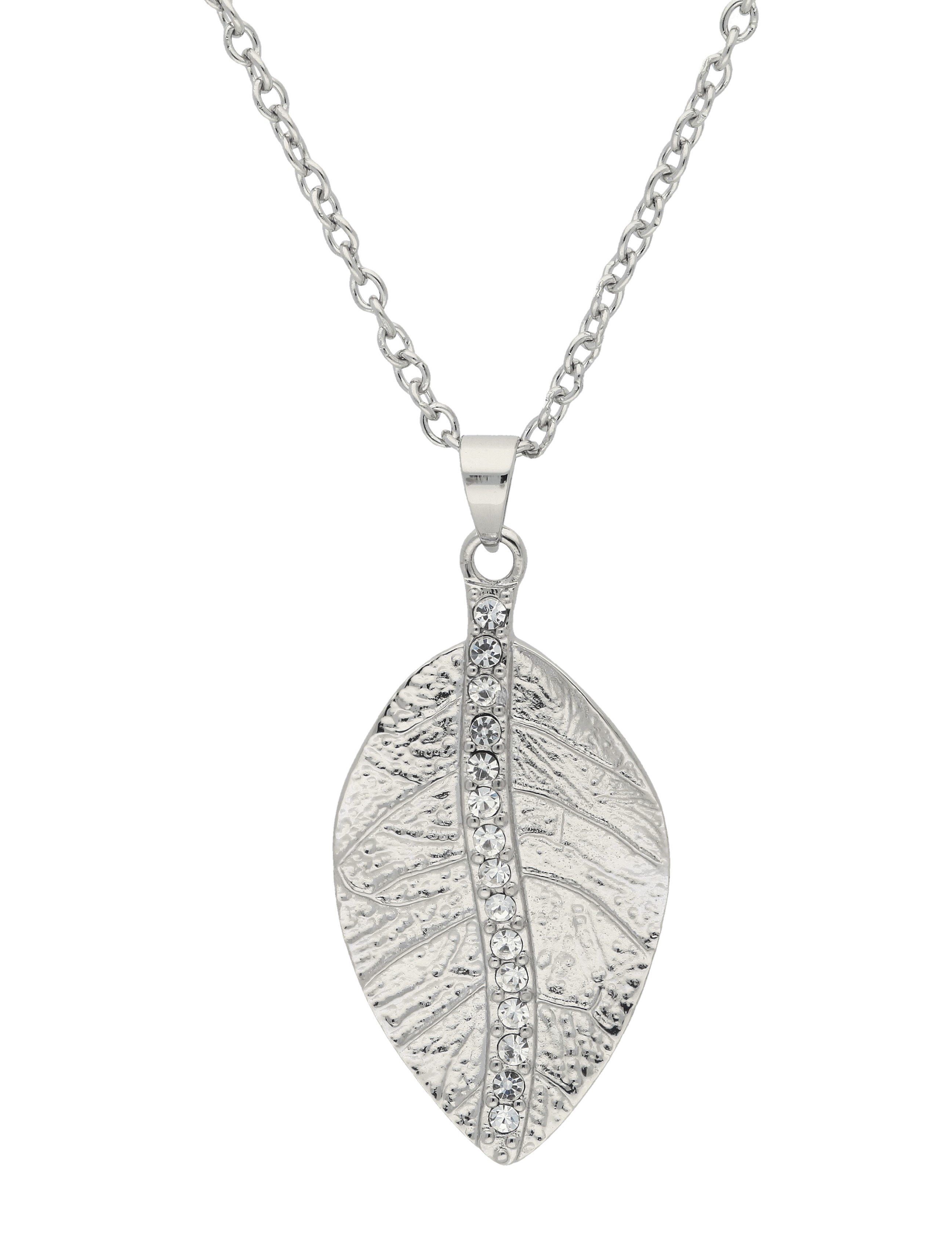 Kette mit Anhänger Blatt