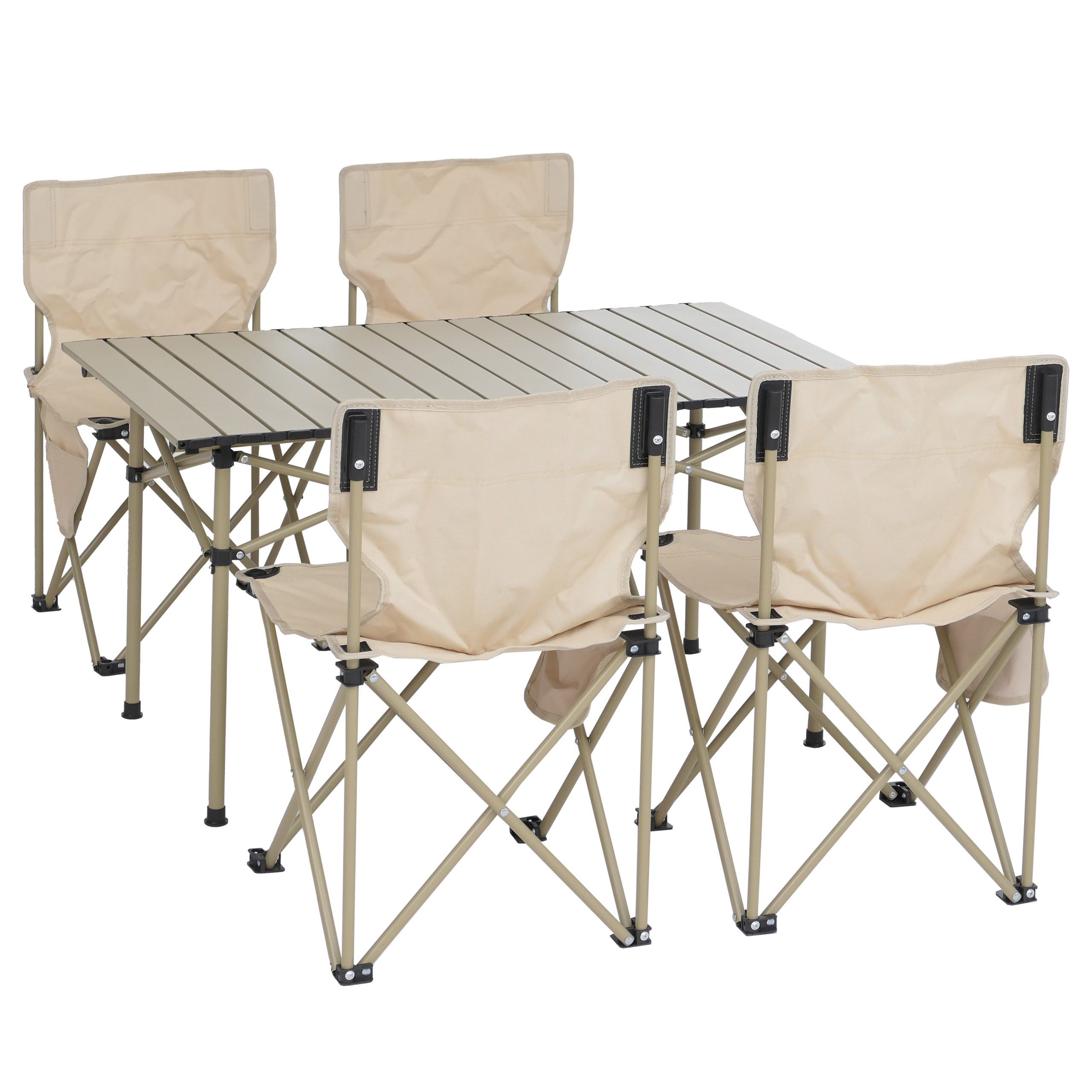 MCW Sitzgruppe MCW-Q39, (5-tlg), Integrierte Seitentasche am Stuhl