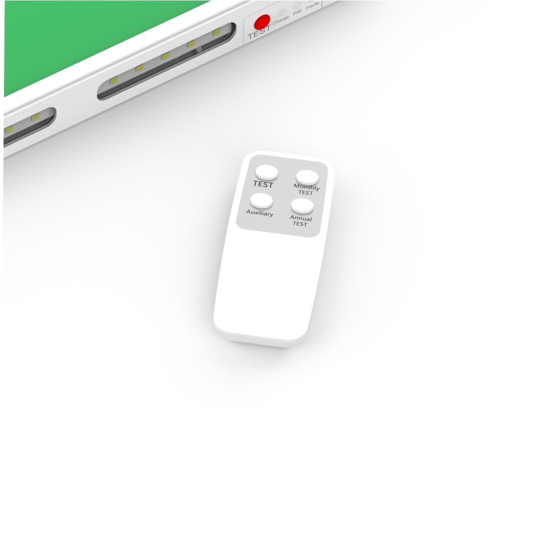 ENOVALITE LED Arbeitslicht LED-Fluchtwegleuchte, Notstrom, TEST-Funktion, Ein- & Aufbau, IP65, LED fest integriert, Tageslichtweiß, kaltweiß, 4 Piktogramme