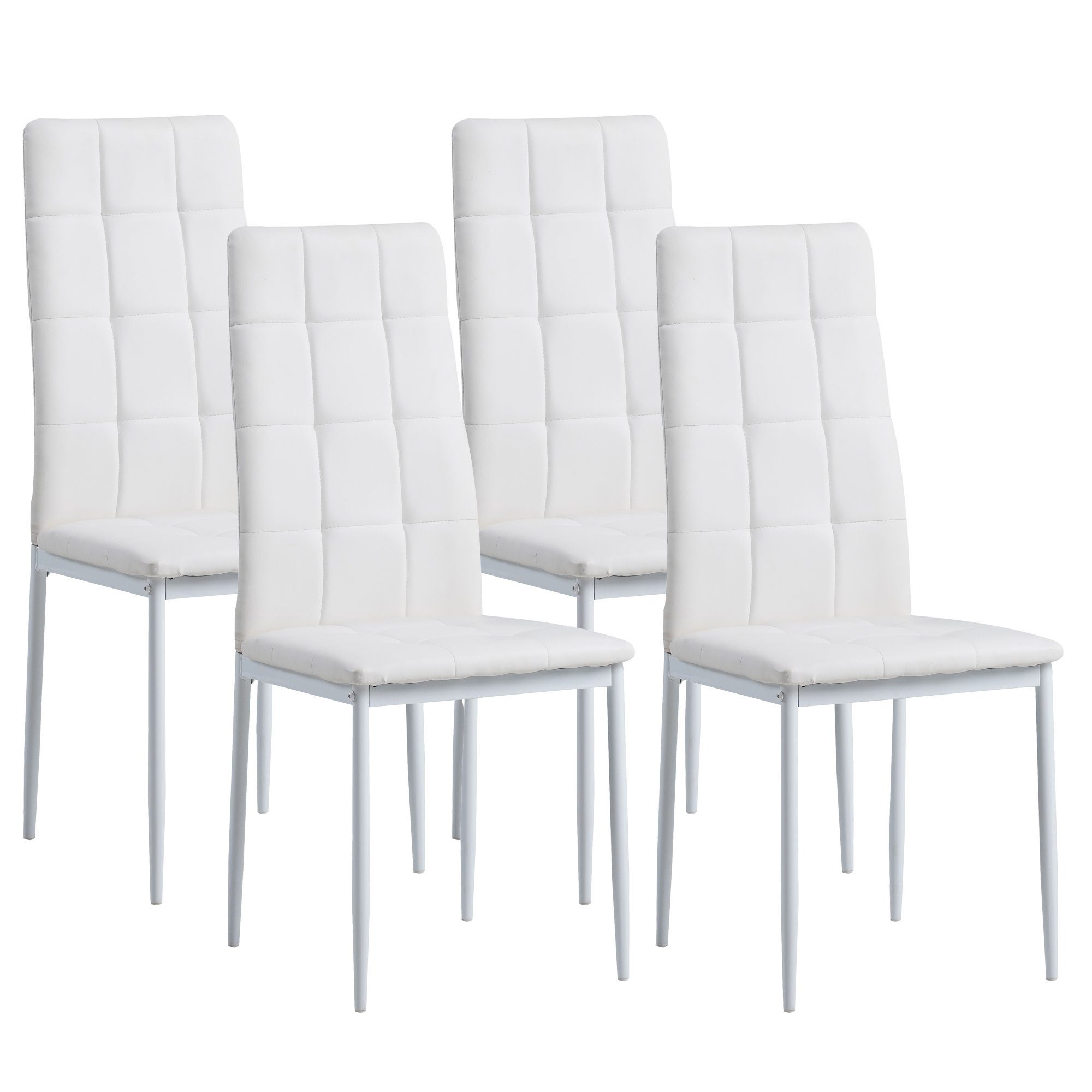Albatros International Esszimmerstuhl Esszimmerstühle RIMINI 4er SET Weiss günstig online kaufen