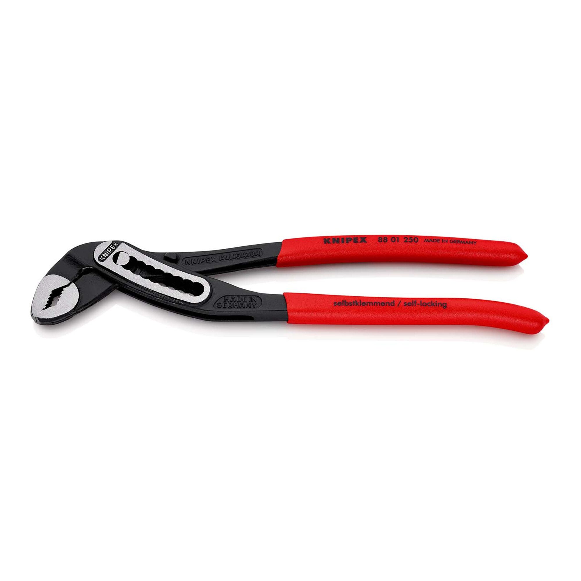 Knipex Wasserpumpenzange KNIPEX 88 01 250 Alligator® Wasserpumpenzange mit rutschhemmendem Kuns
