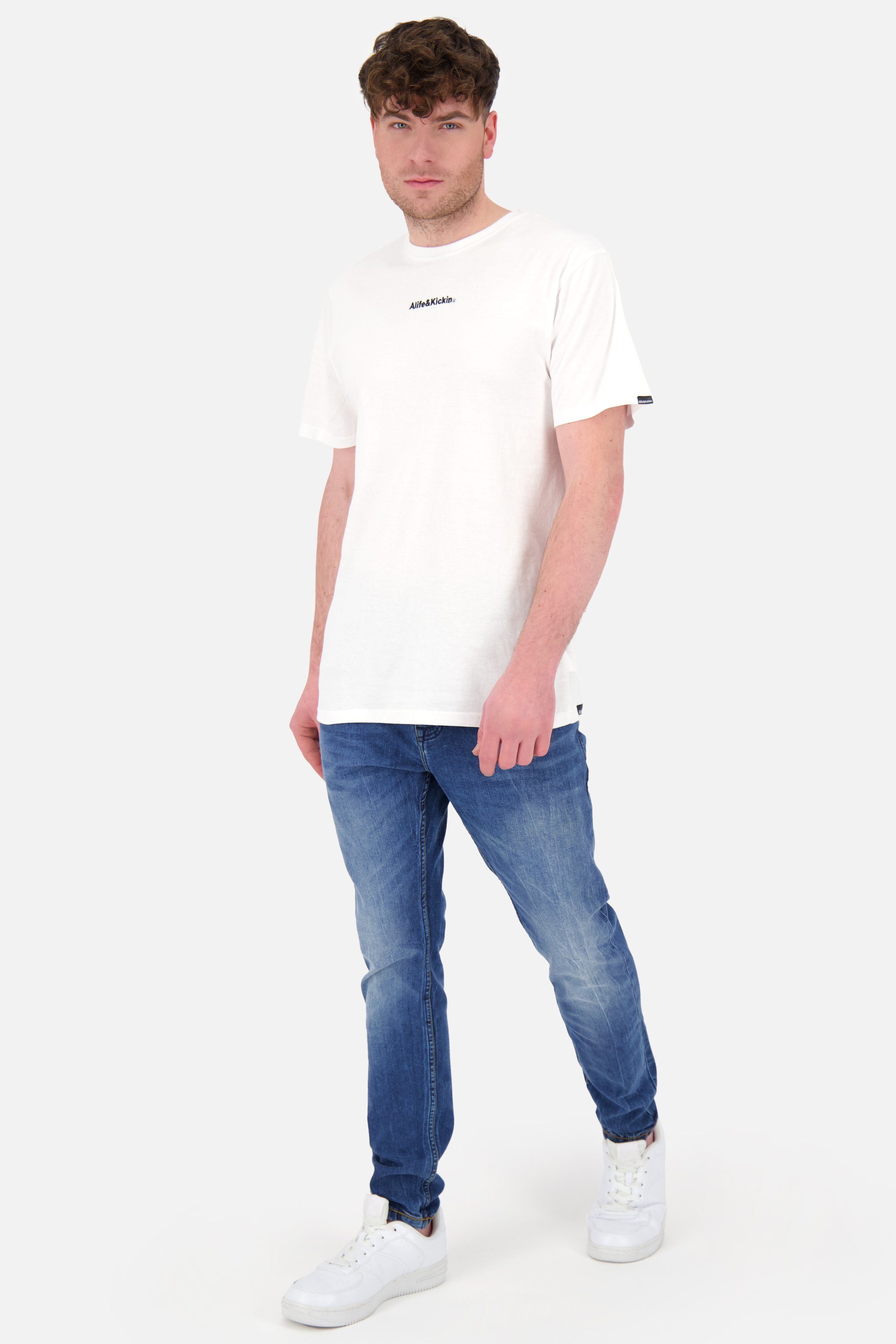 Alife & Kickin Shirt Herren AlfieAK white Rundhalsshirt Kurzarmshirt, Shirt E