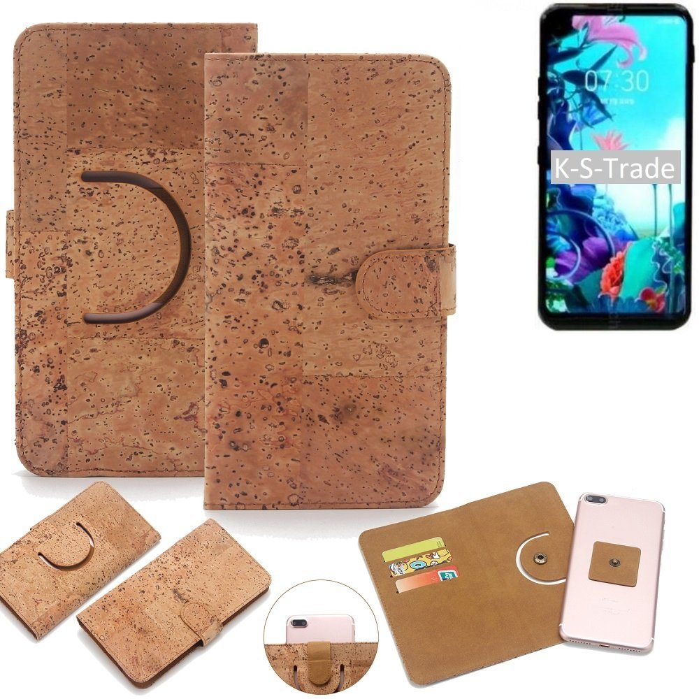 K-S-Trade Handyhülle für LG Electronics Q70, Handy-Hülle Schutz-Hülle Handyhülle Schutzhülle Korkhülle