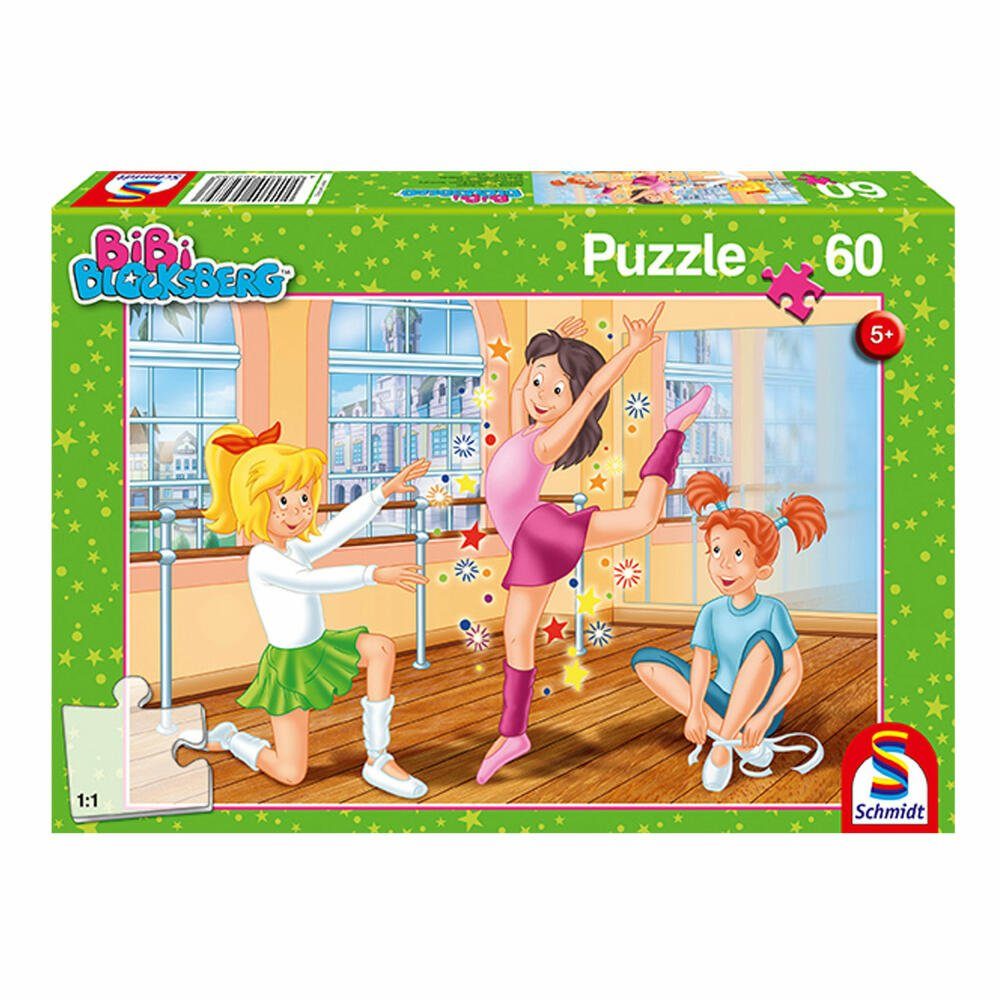 Schmidt Spiele Puzzle Bibi Blocksberg In der Ballettschule, 60 Puzzleteile