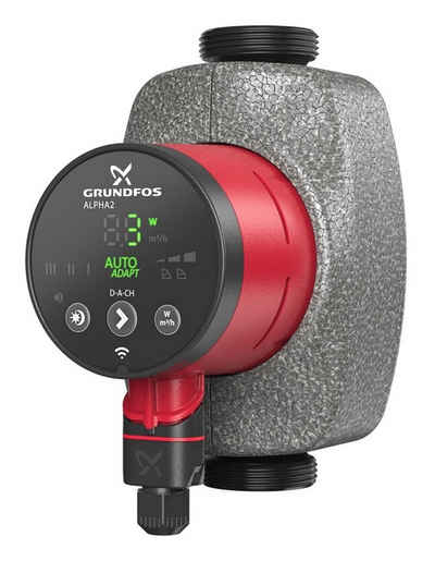 Grundfos Umwälzpumpe Alpha2, Hocheff. 32-60, 180 mm, PN 10, 230 V