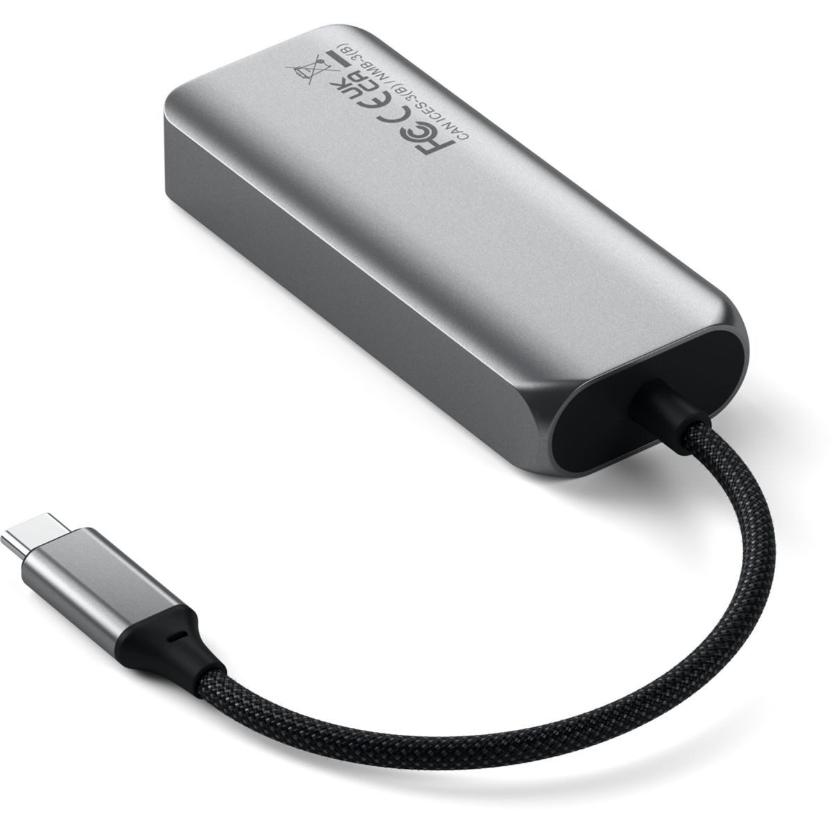 Satechi USB-C 4-Port Hub with 2.5 Gigabit Ethernet space Netzwerk-Switch