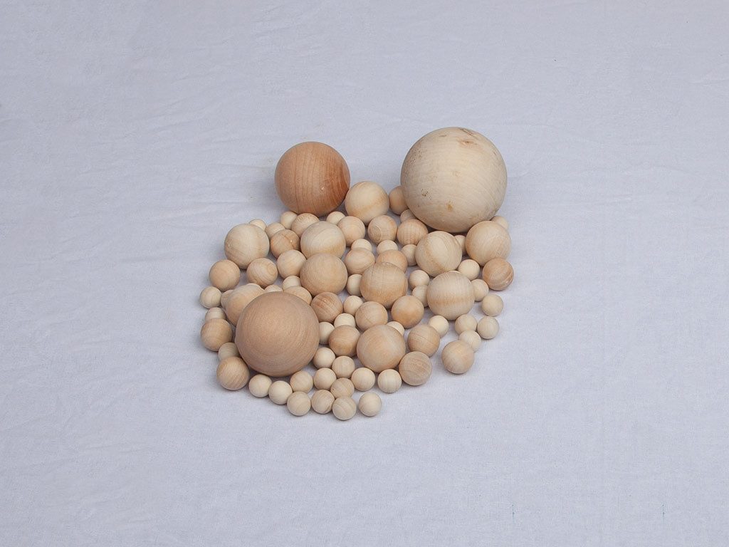 Woodtex Dekokugel Holzkugeln Dekokugeln ø 30 mm - 100er Set