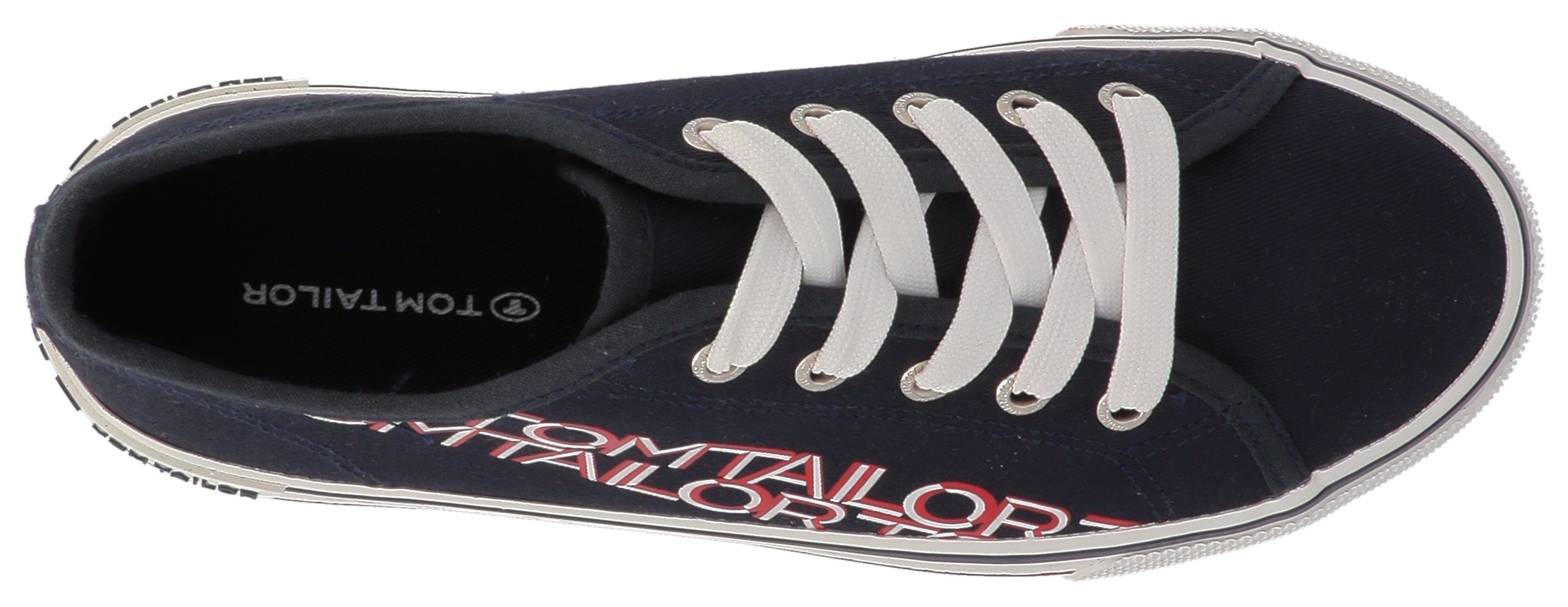 TAILOR mit Logobuchstaben TOM bunten Plateausneaker