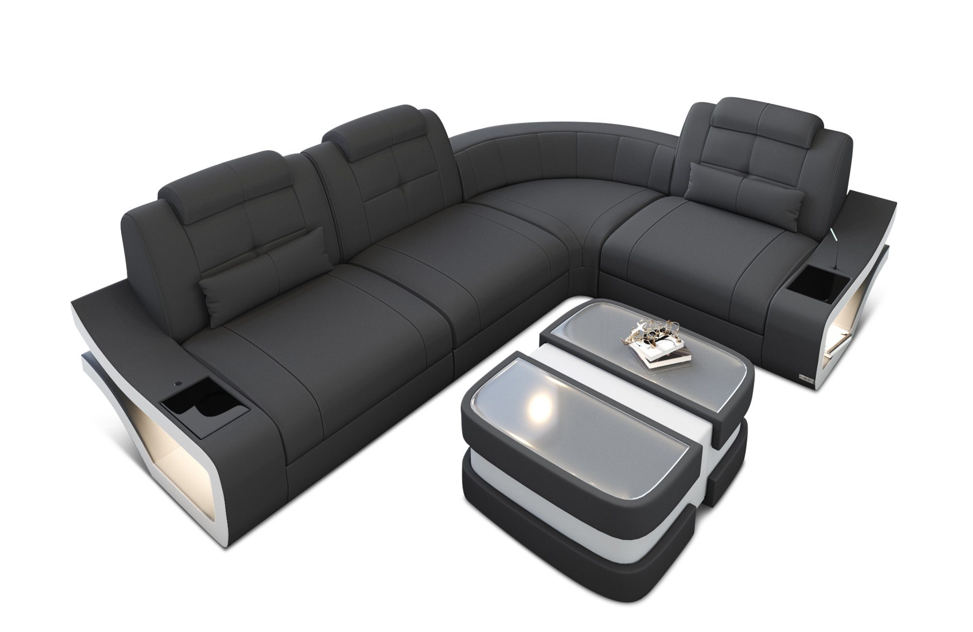 Sofa Dreams Ecksofa Polster Stoff Couch Sofa Elena L Form M Stoffsofa Mikrofaser