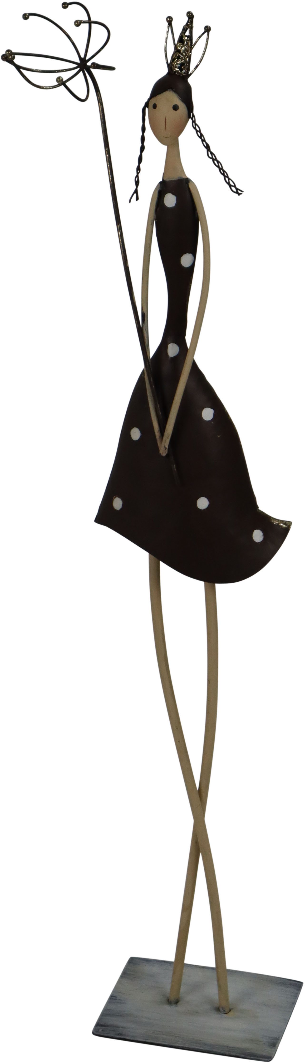 AM Design Dekofigur Blumenfee aus Metall, in Handarbeit gefertigt