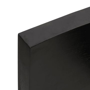 furnicato Tischplatte Dunkelbraun 180x40x(2-6)cm Massivholz Eiche