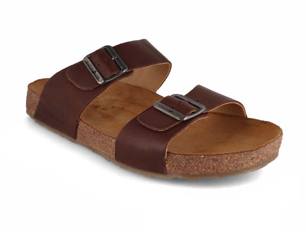 Haflinger Herren Bio Sandale Andrea, braun country, herren, sommer, leder, panto Hausschuh Outdoor geeignet