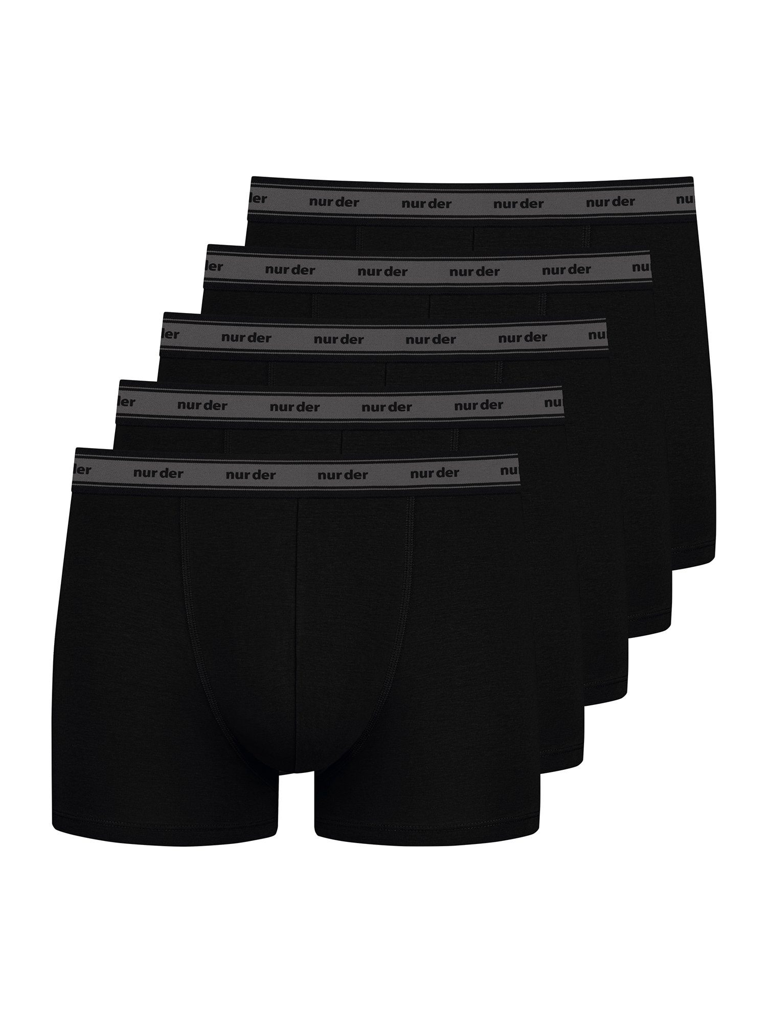 tolle Steckdose Nur Der Boxer Cotton schwarz (5-St) Organic