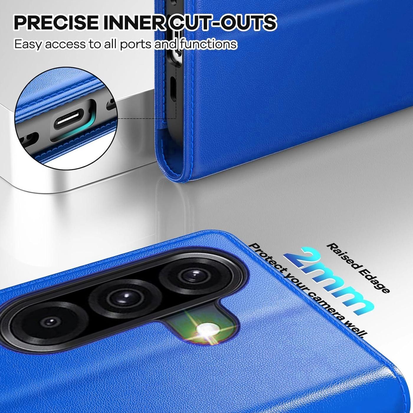 CoolGadget Handyhülle Wallet Klapp Tasche Book Case für Samsung Galaxy A27 5G, Hülle Klapphülle Flip Cover Etui Schutzhülle – Bild 4 von 5