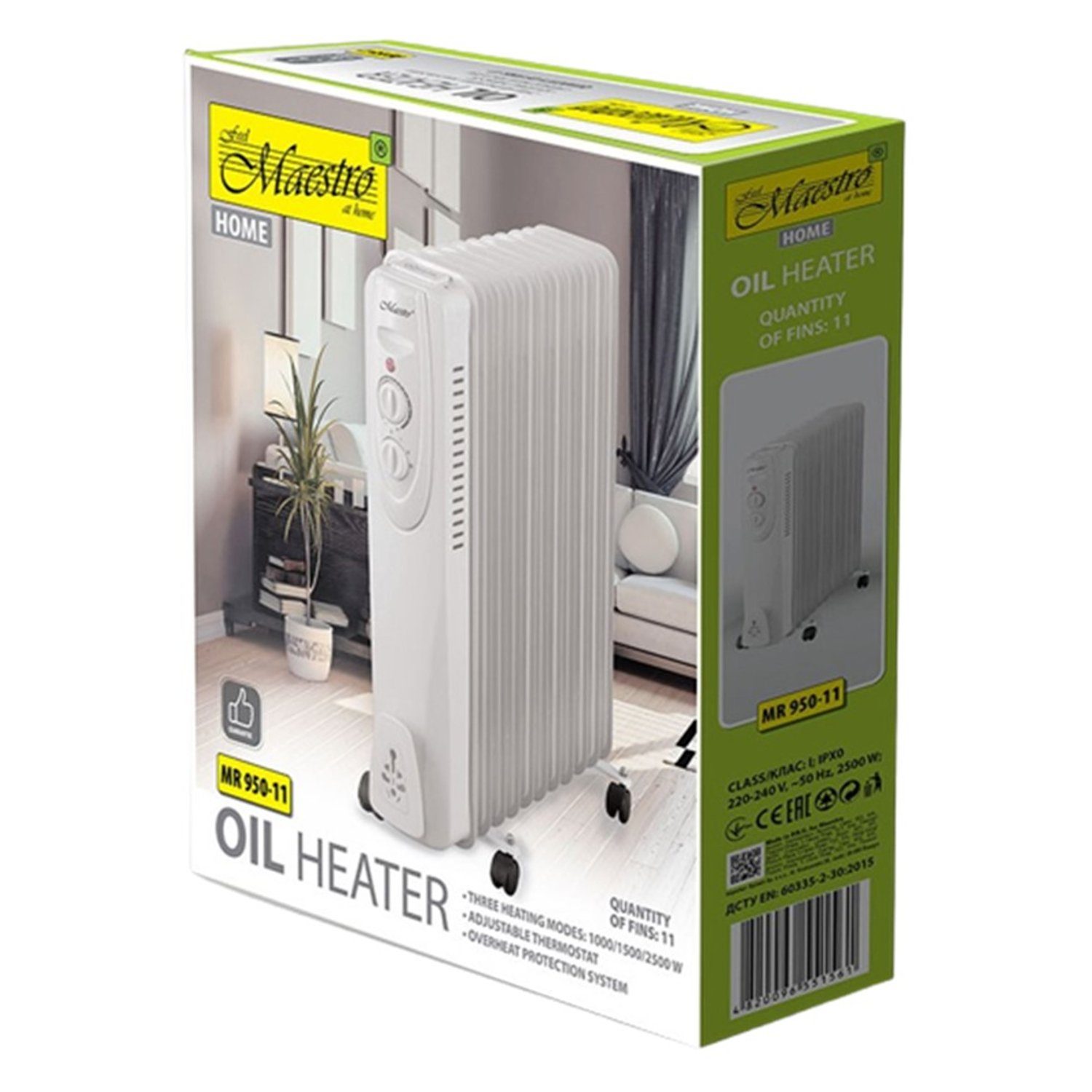 Feel Maestro Ölradiator MR-950-11, 2500 W, Elektrische Ölheizung 11 Rippen günstig online kaufen