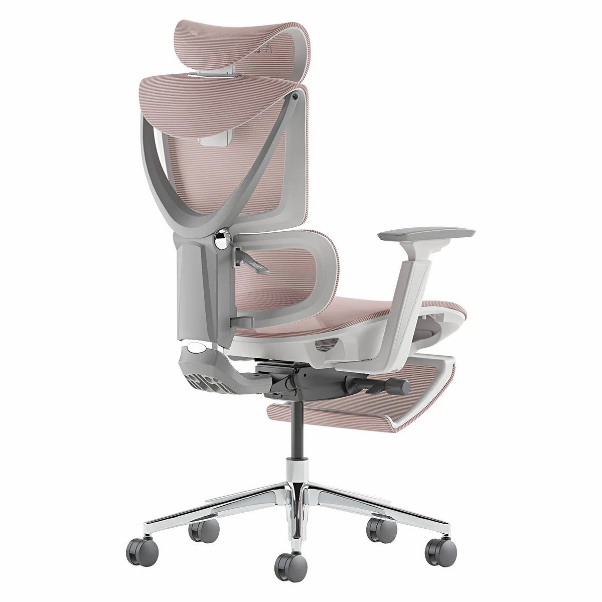 Musso Bürostuhl mit Rückenlehne, 4D-Armlehne, Kopfstütze & Fußstütze, Netz (1 St), Computerstuhl, Schreibtischstuhl, Gaming-Stuhl