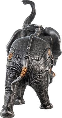 Casablanca by Gilde Tierfigur Skulptur Steampunk Elephant (1 St), mit kupferfarbenen Elementen