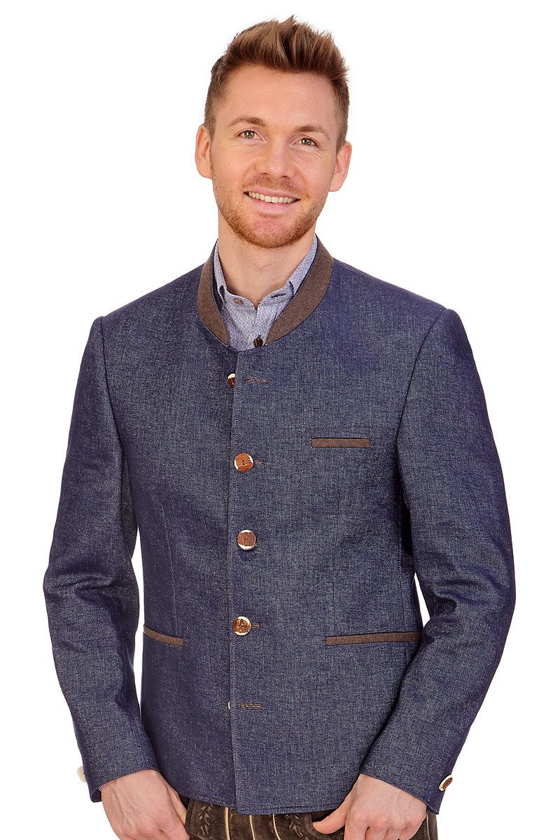 1890 Country Trachtenjanker Janker - GERLOS - nachtblau