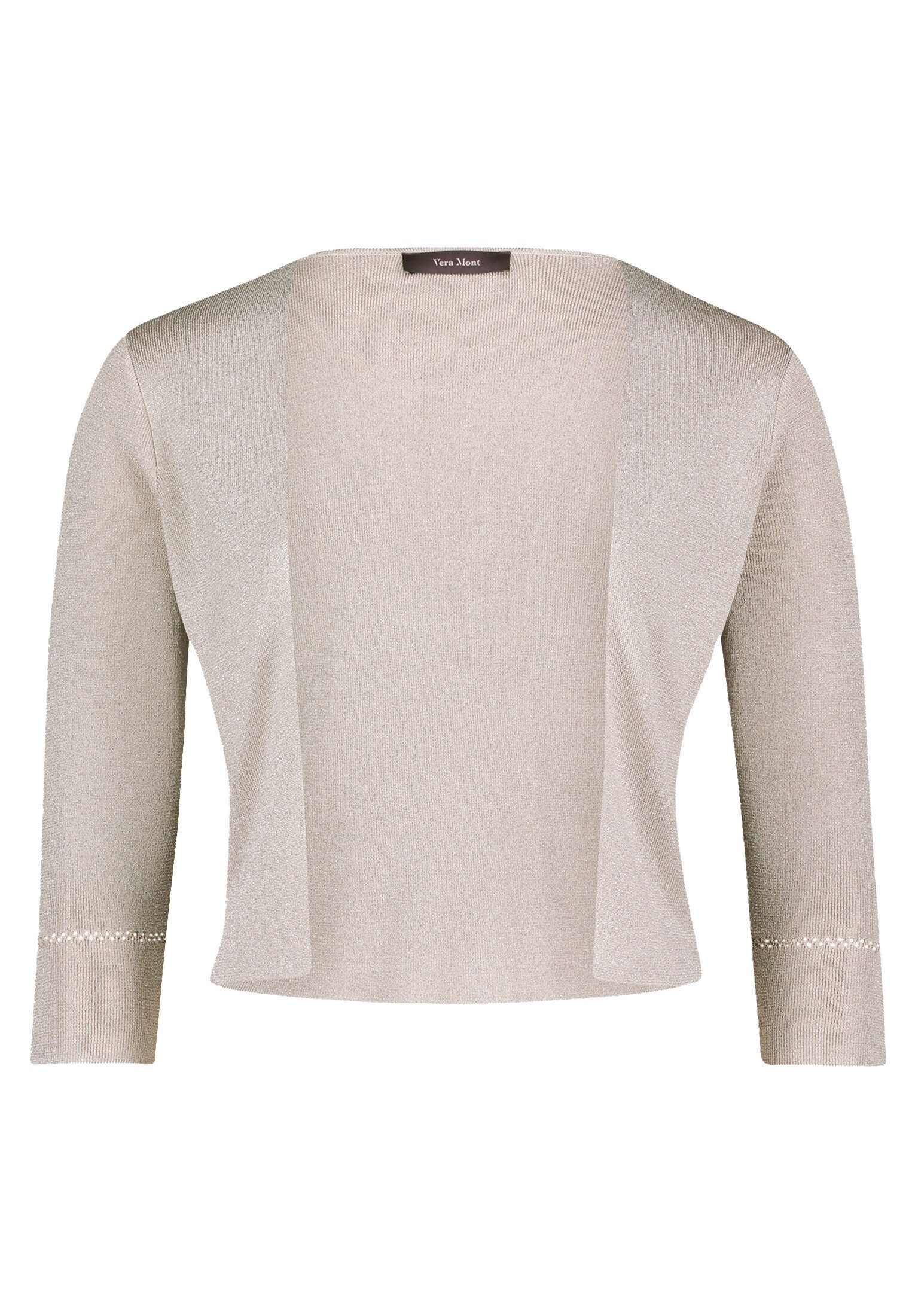 Vera Mont Strickjacke Damen ohne Verschluss (1-tlg) Glitzer