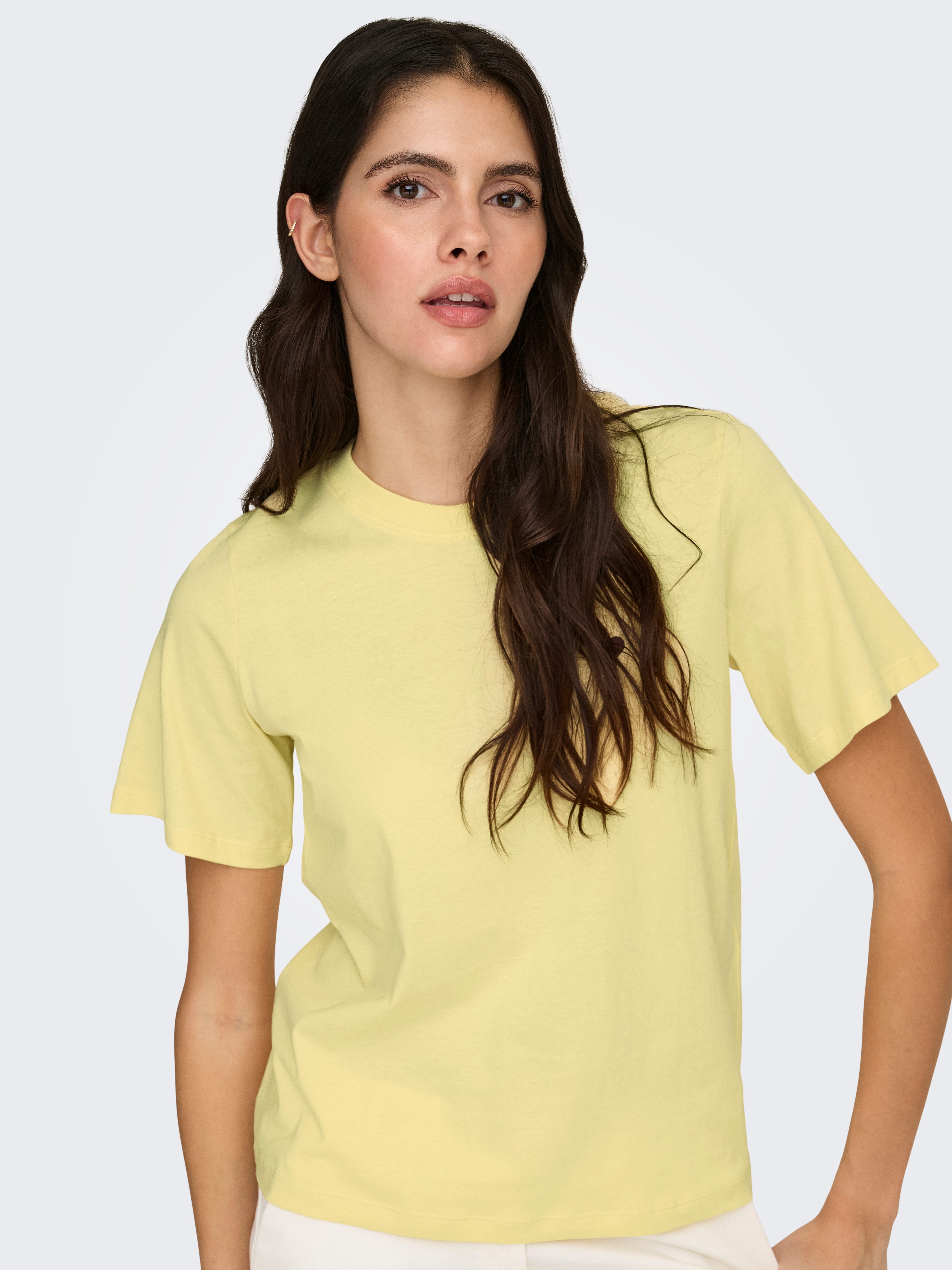 JDY Kurzarmshirt JDYPISA S/S PRINT TOP JRS NOOS mit Herz Stickerei günstig online kaufen