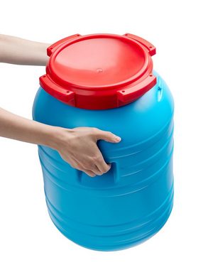 Garronda Topfdeckel Plastikfass Lebensmittelfass Futtertone Universalfass GD-0055, (1-tlg), 30 Liter, mit Deckel