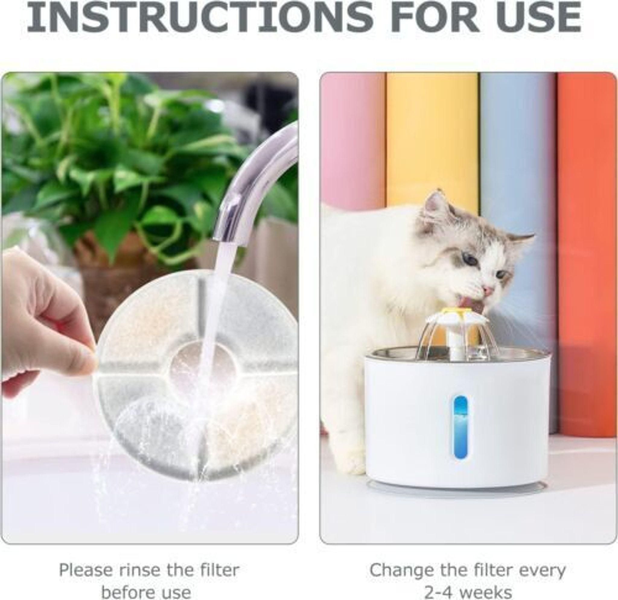 FELIXLEO Ersatzfilter Katzenbrunnen Filter Aktivkohle Ersatzfilter – Bild 4 von 5