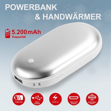 fontastic Handwärmer Power Bank 5200mAh "Cald" Powerbank 5200 mAh