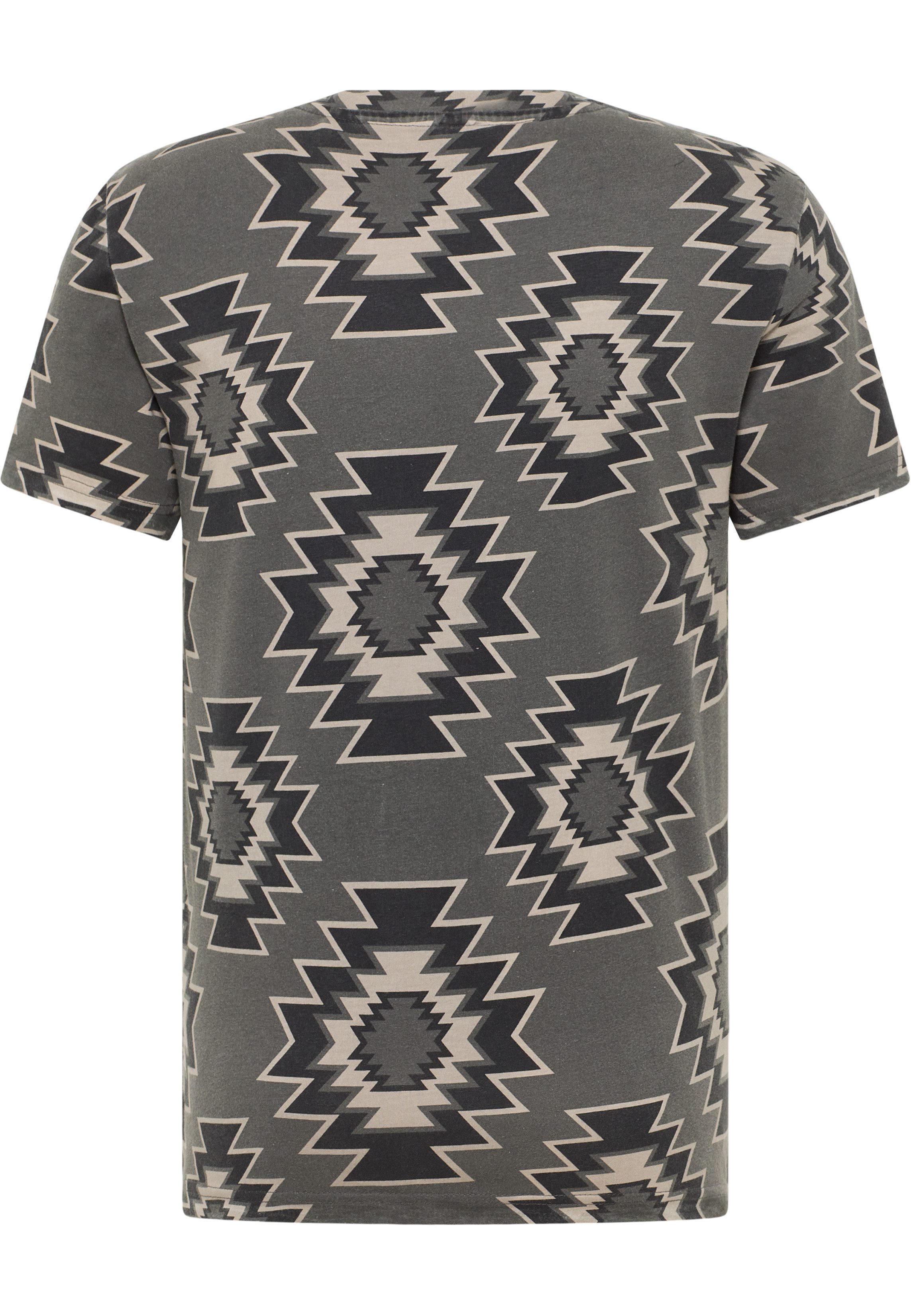 MUSTANG T-Shirt Style Austin mit Ethno- Druck