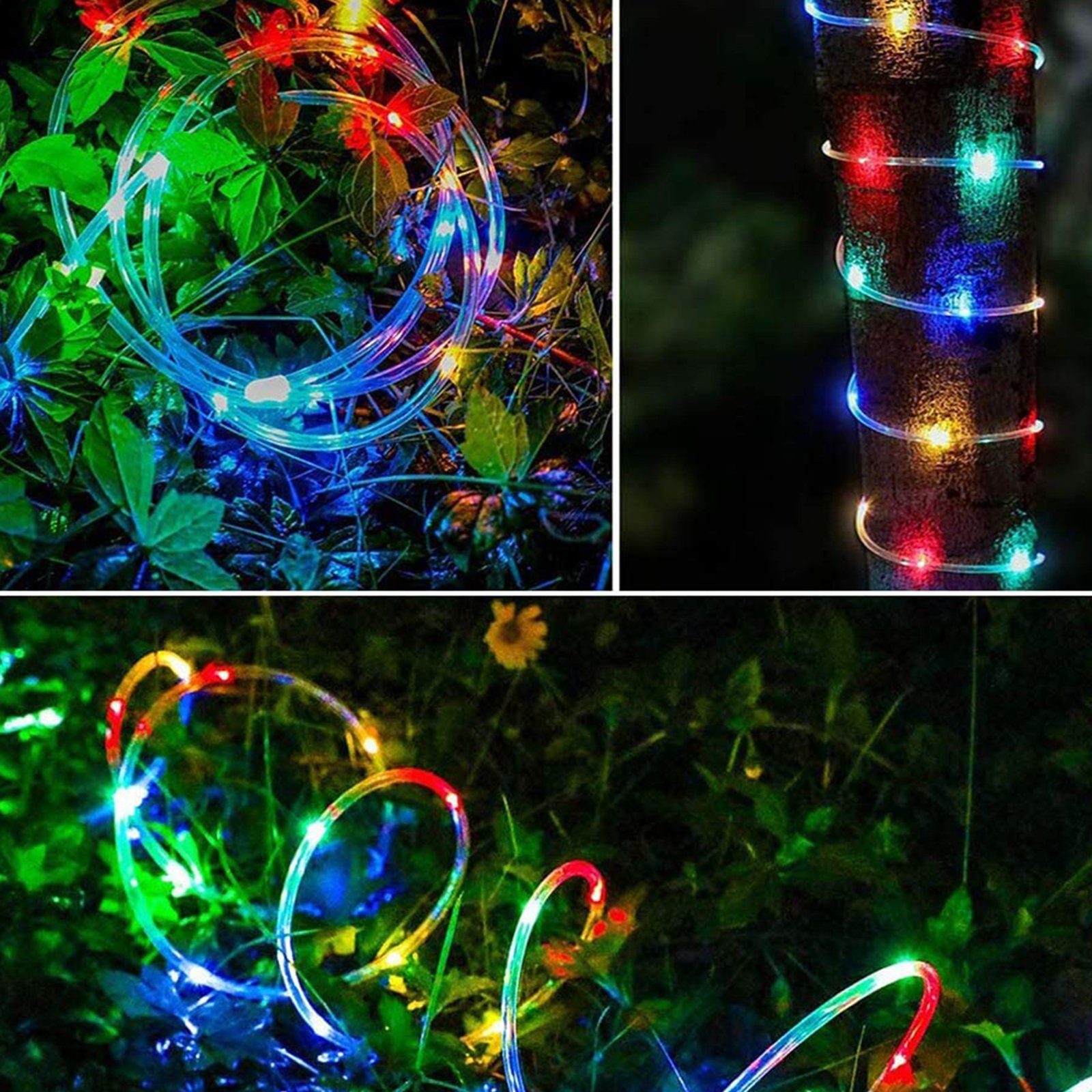 Rosnek LED-Lichterkette 5M 50LEDs, 8 Modi, batterie, für Balkon Camping Par günstig online kaufen