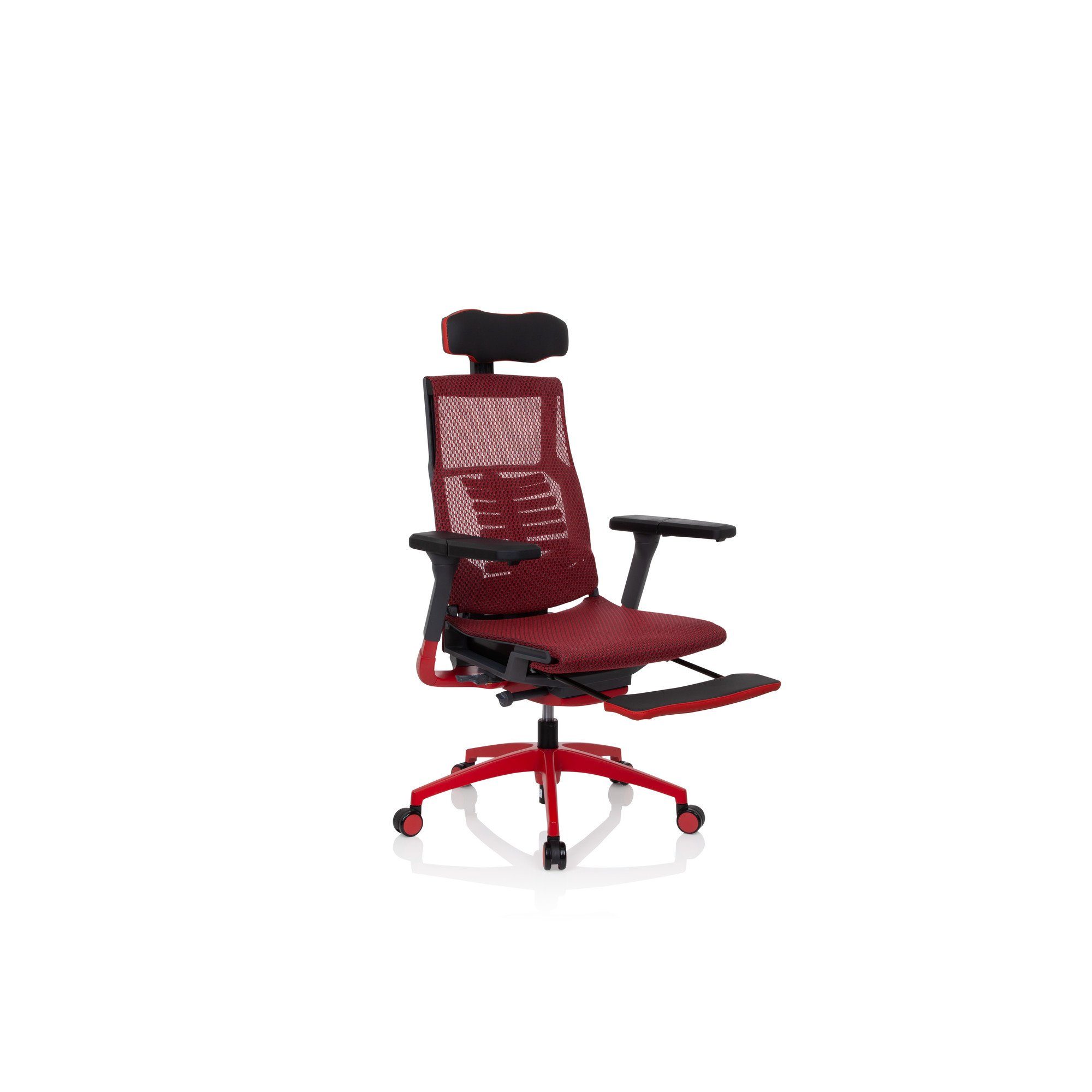 Rot hjh ELITE Gamingstuhl Netzstoff Bürostuhl ergonomisch OFFICE St), Drehstuhl DYNAFIT Gaming (1 PRO
