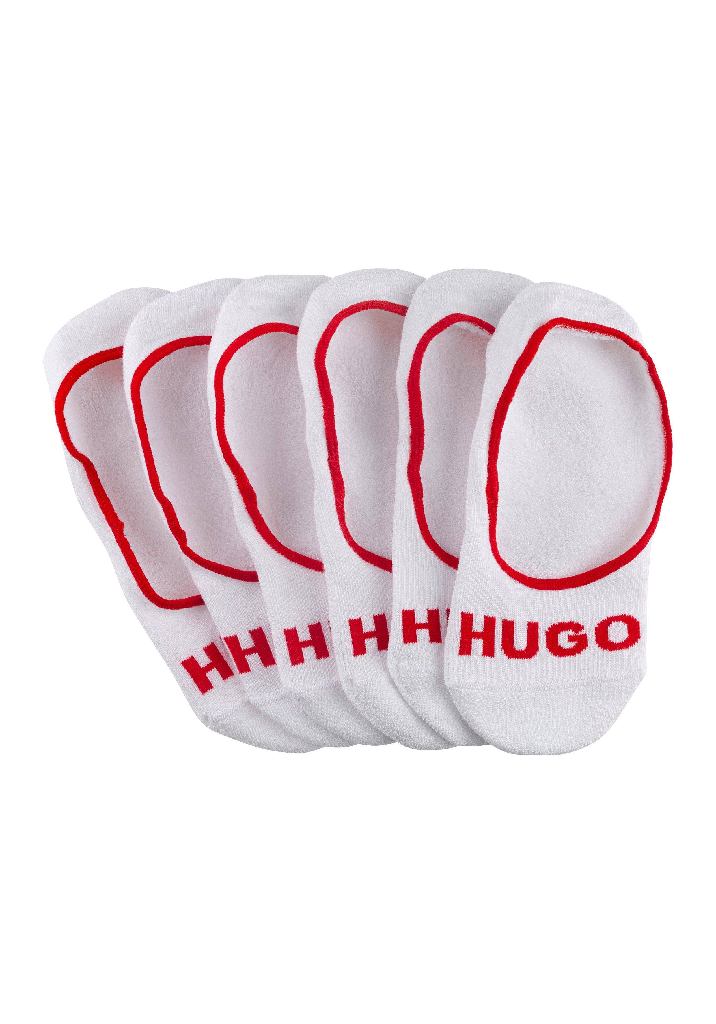 HUGO Füßlinge 3P SL PLUSH LOGO CC (Packung, 3-Paar, 3er) mit kontrastfarben günstig online kaufen