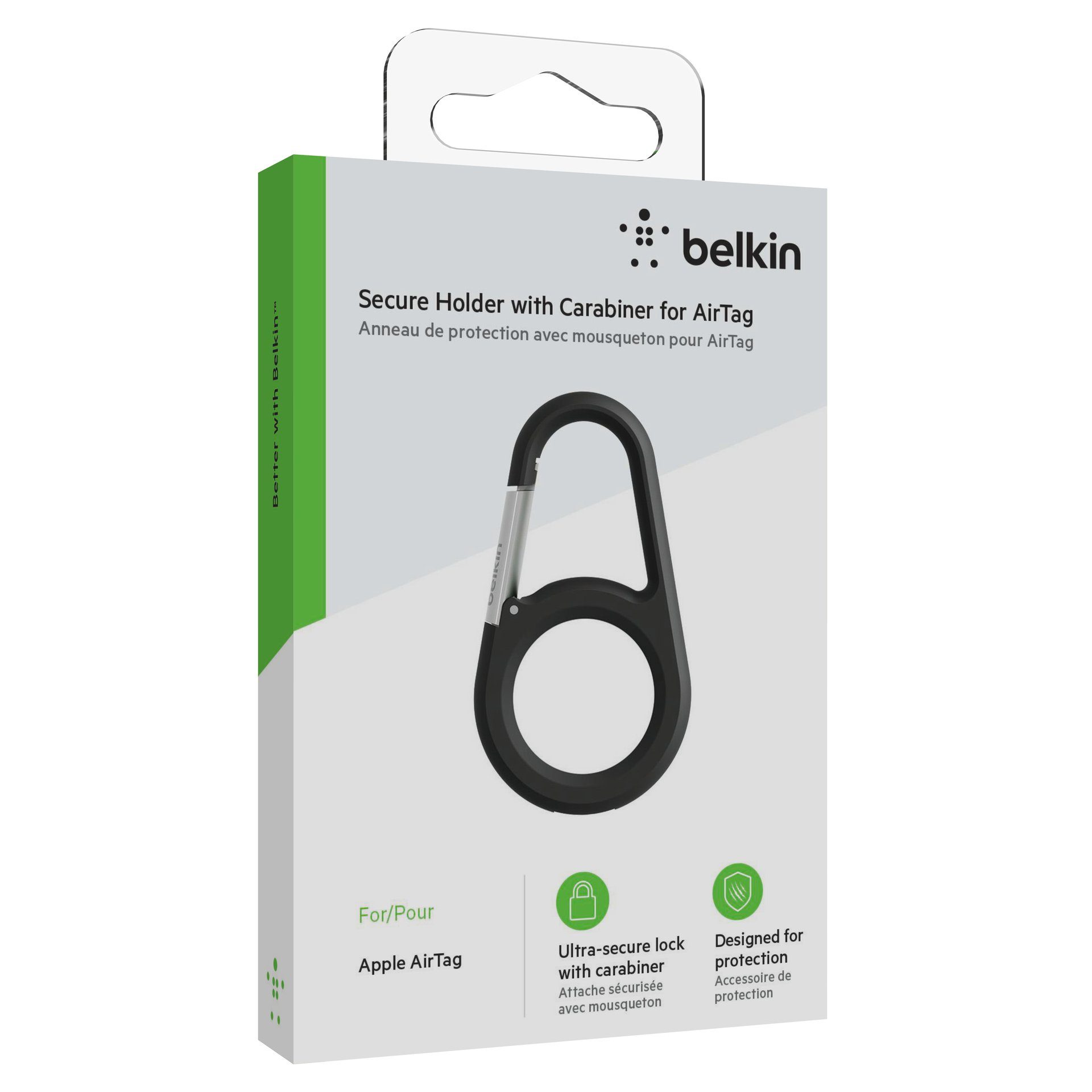 mit (1-tlg) Apple Karabiner Schlüsselanhänger für Holder AirTag Secure Belkin