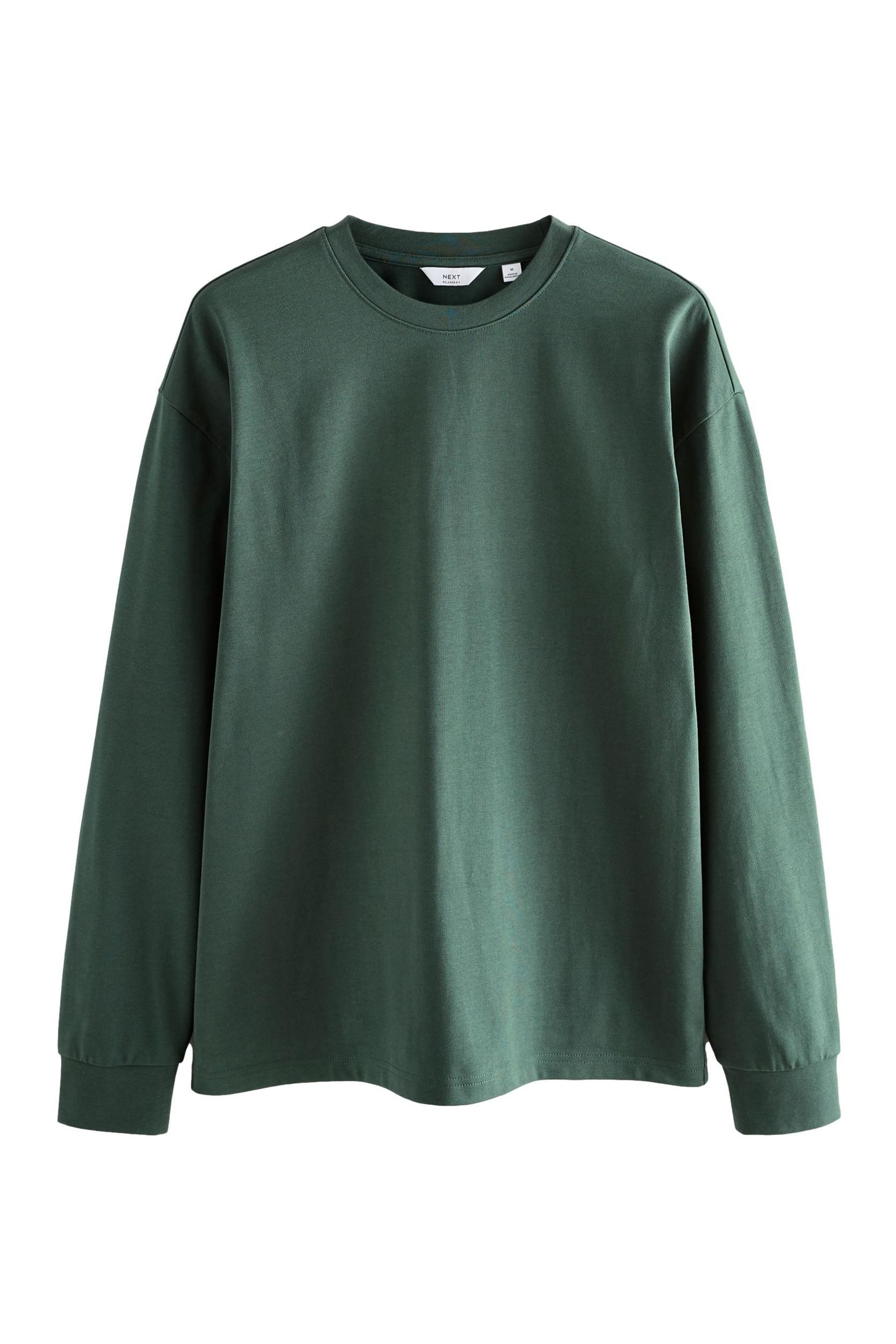 Next Langarmshirt Relaxed Fit Langarmshirt aus schwerem Material (1-tlg) günstig online kaufen