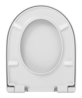 aquaSu WC-Sitz Passend zu iCon, Für Geberit Wand-WC iCon, D-Form, Absenkautomatik, abnehmbar, 039154