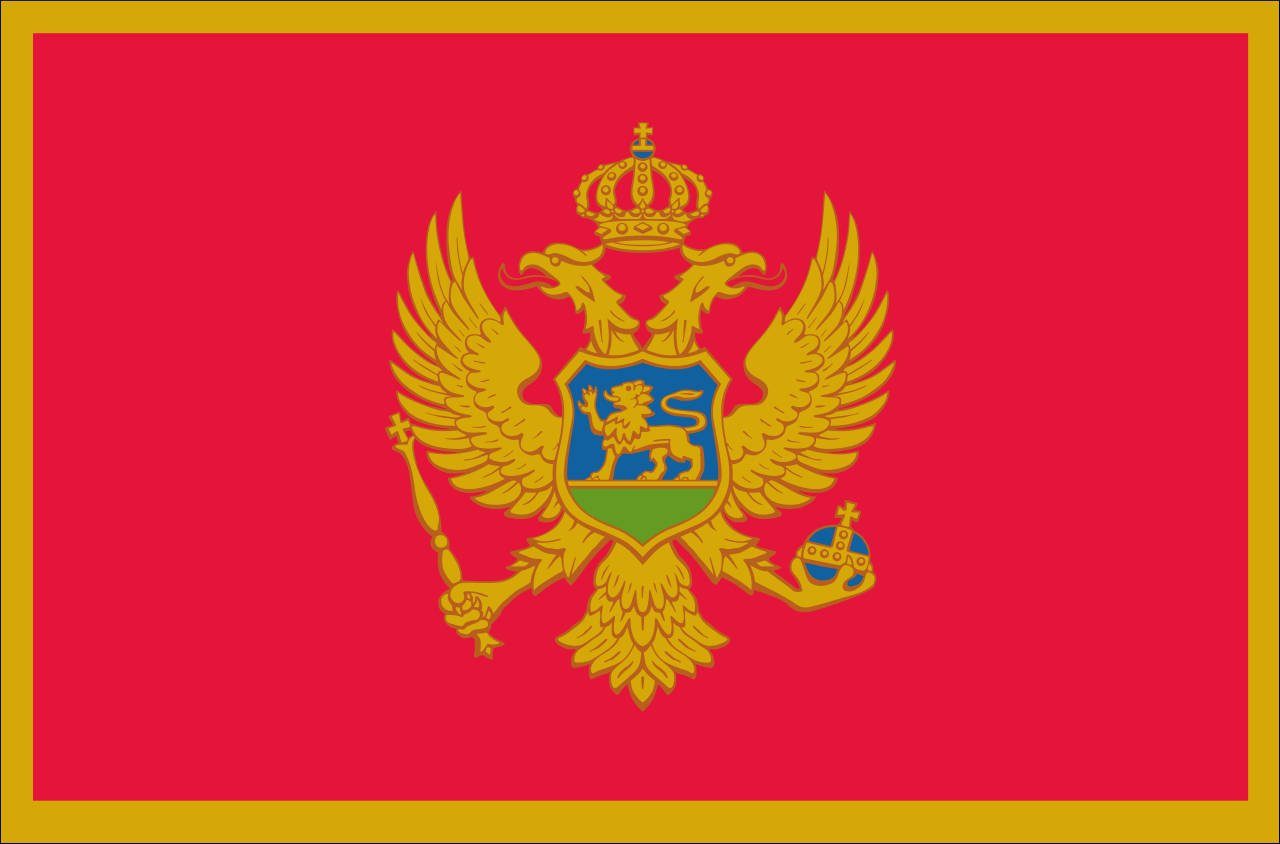 Montenegro g/m² Flagge flaggenmeer 120 Querformat