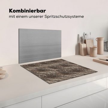 MuchoWow Herdblende-/Abdeckplatte Granit - Stein - Muster, Vinyl, (1 tlg), 58x51 cm, Küchen Dekoration für Induktionsherd, Induktionskochfeld