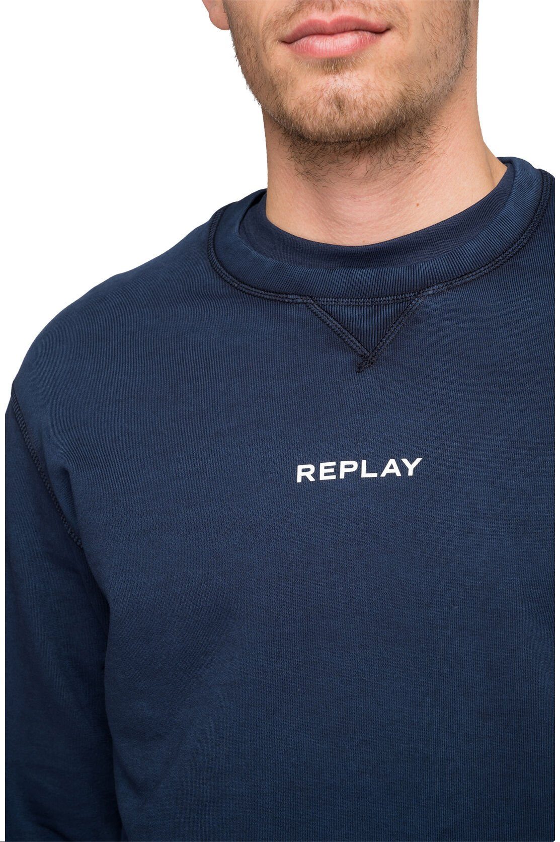 Replay Sweatshirt Blau