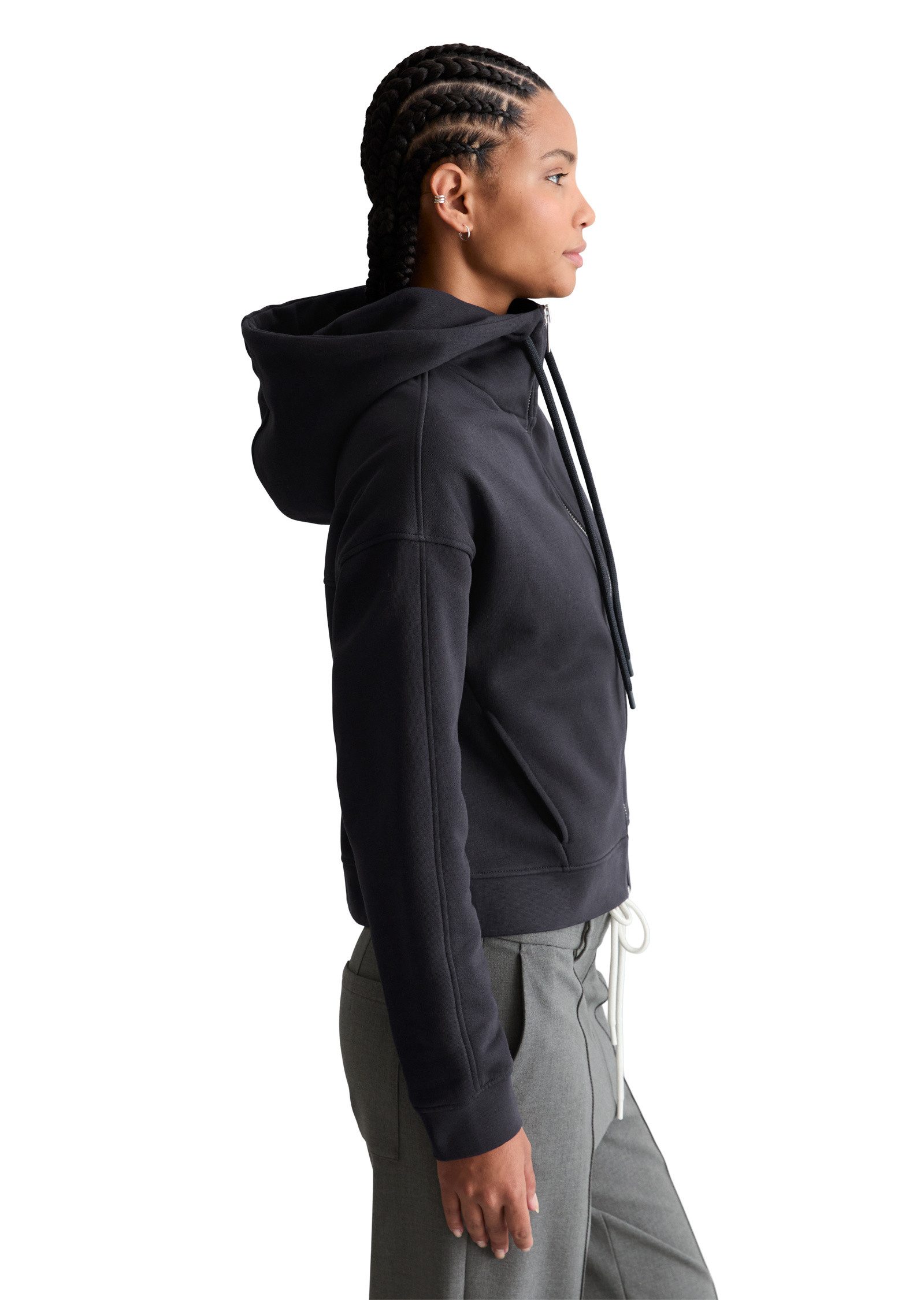 Marc O'Polo DENIM Sweatjacke aus Organic Cotton günstig online kaufen