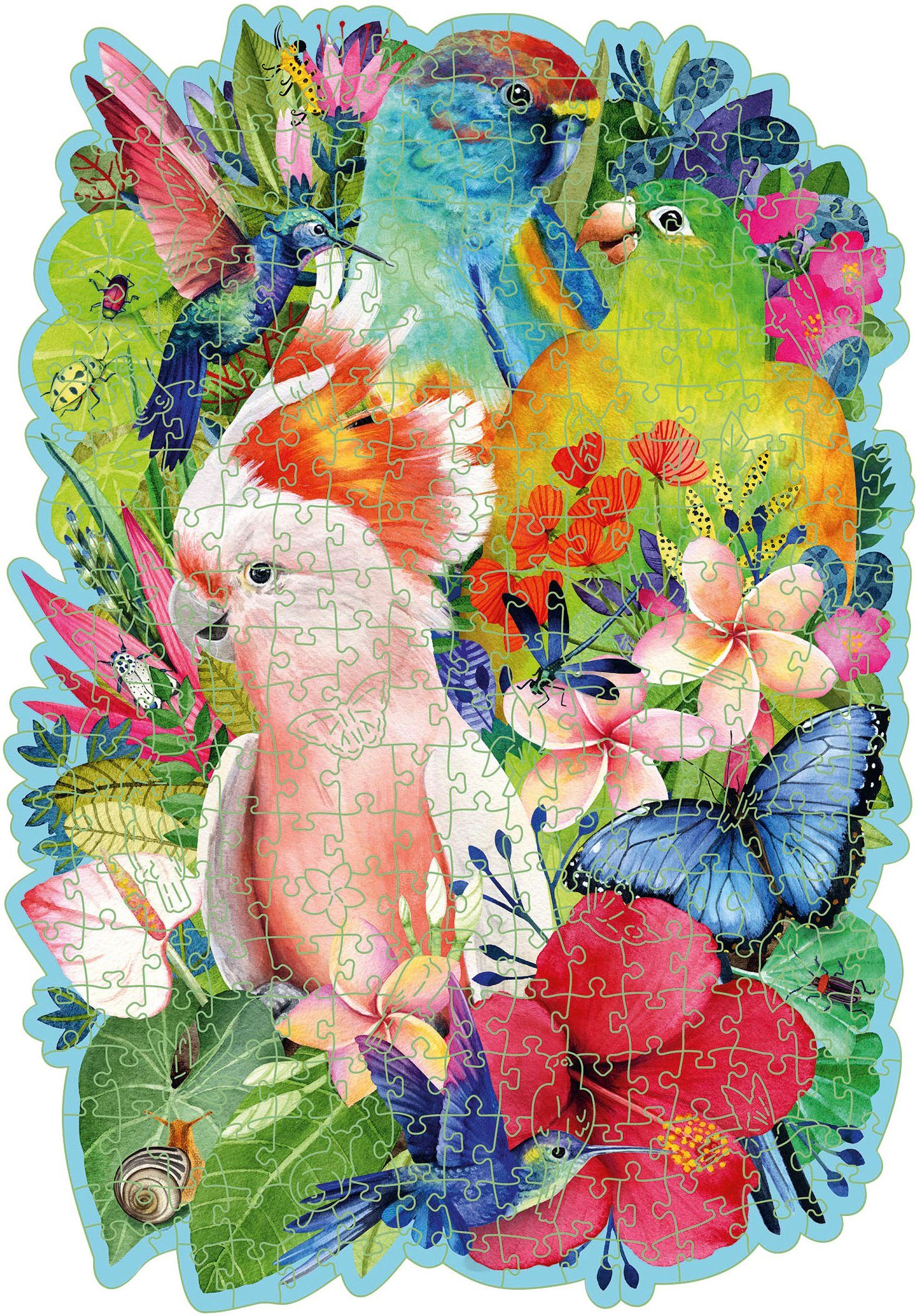 Ravensburger Puzzle Exotische Vögel, 300 Puzzleteile, Made in Europe
