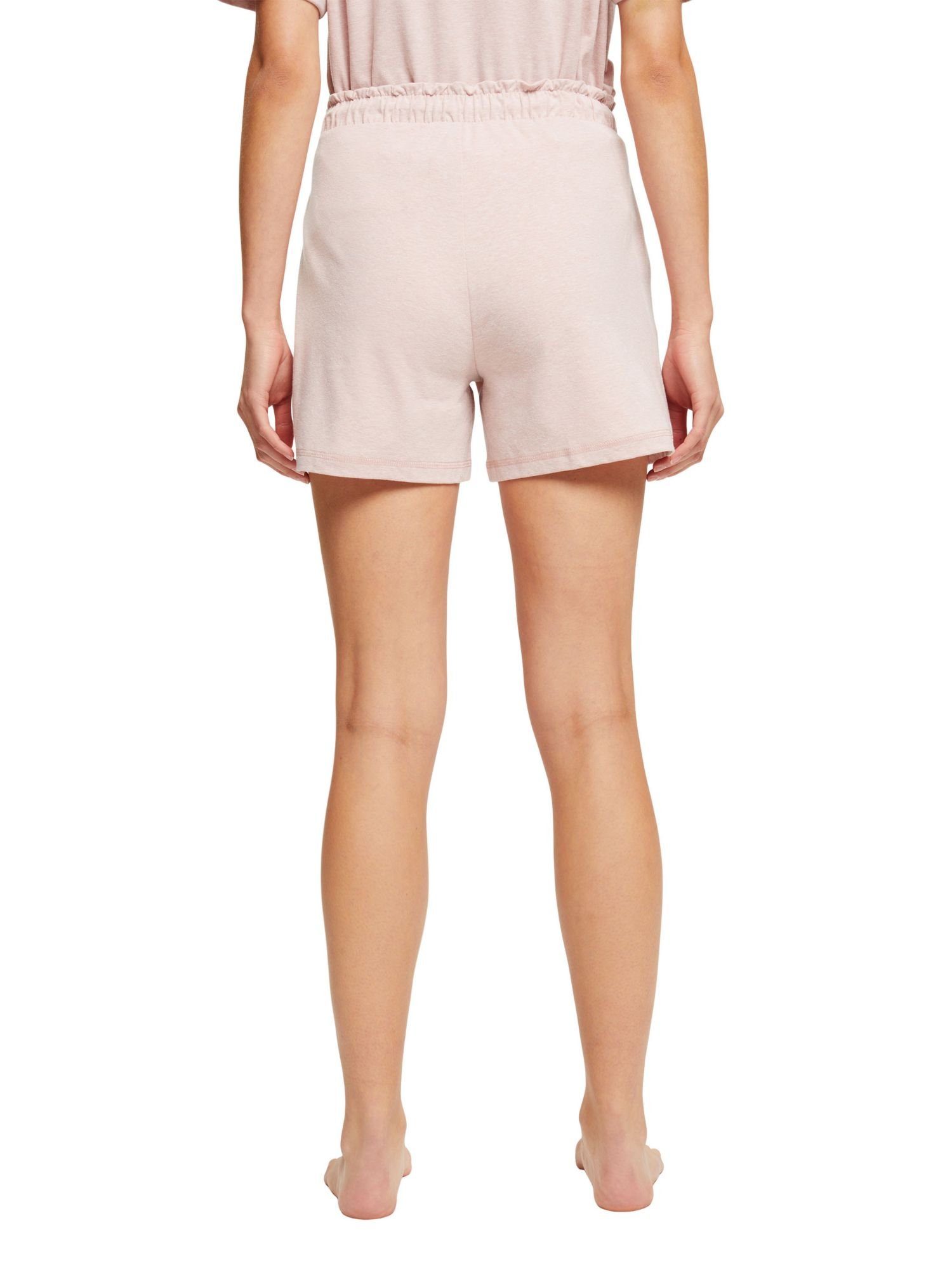 Esprit Schlafhose Jersey-Shorts mit PINK elastischem OLD Bund