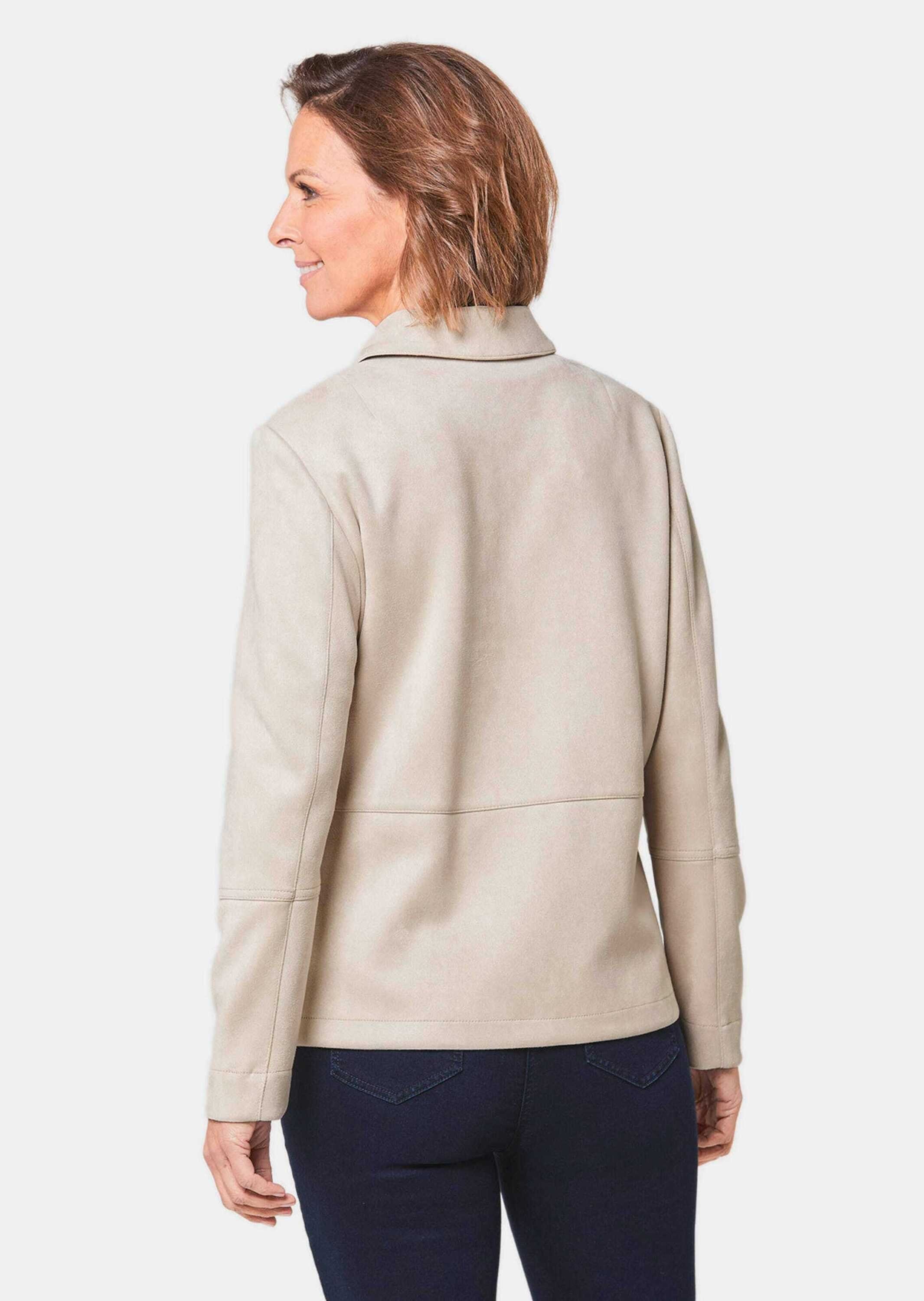 GOLDNER Allwetterjacke Hemdjacke in weicher Velourslederoptik günstig online kaufen