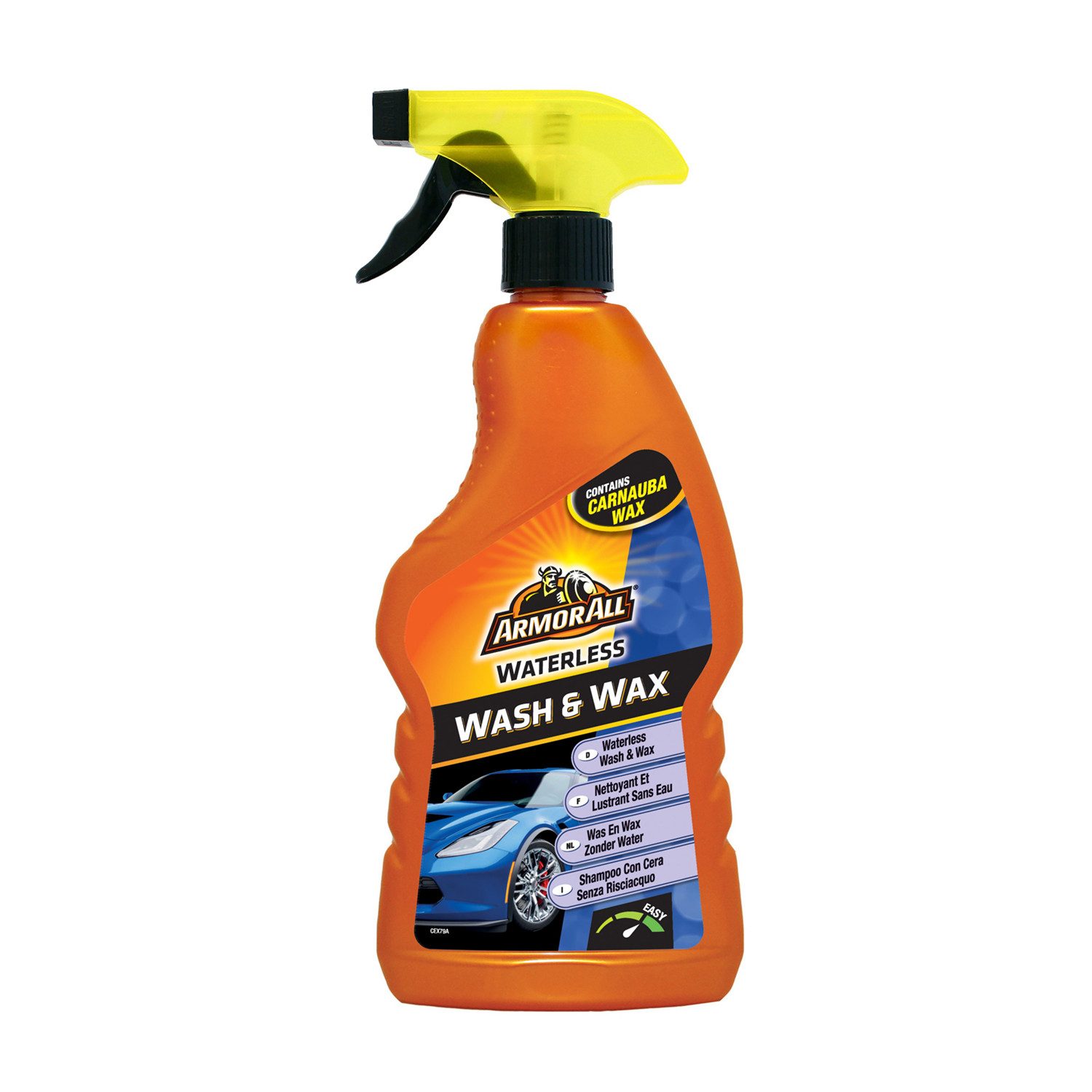 Armor All Wash & Wax Waterless Auto-Wäsche + Wachs 500ml Autowachs, Wachsen ohne Wasser Politur Reiniger Reinigung Auto Aufbereitung