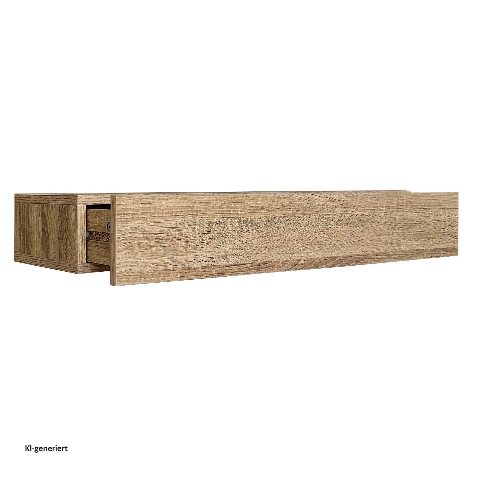 HTI-Living Wandregal mit Schublade 80 cm Sonoma, 1 Stück 1-tlg.