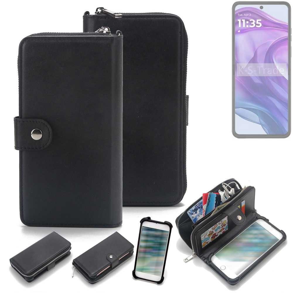 K-S-Trade Handyhülle für Motorola Razr 50 Ultra, 2in1 Handyhülle Schutzhülle & Portemonnee Cover Handy Hülle