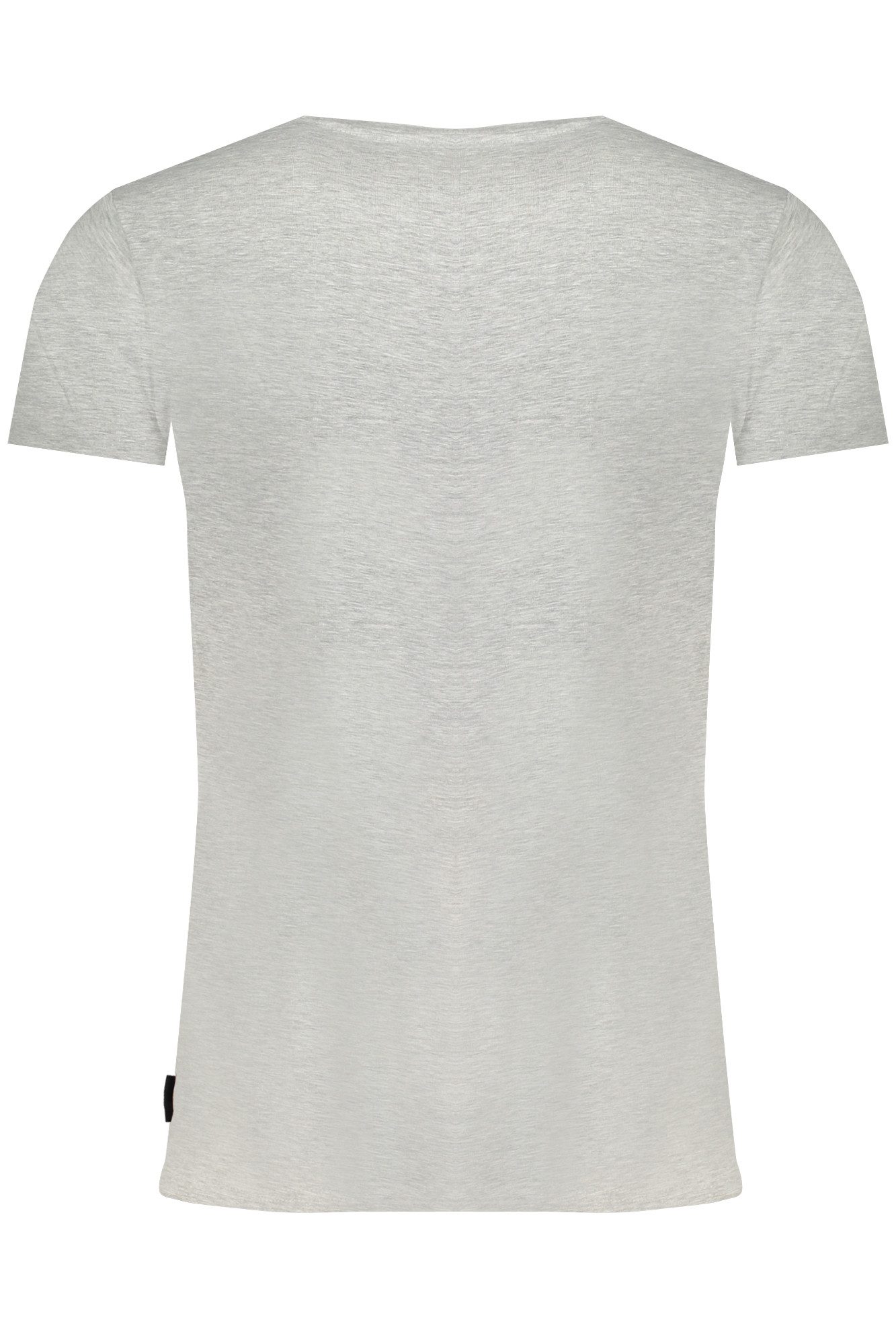 Gaudi T-Shirt Graues Herren Kurzarm T-Shirt mit Ton-in-Ton Logo